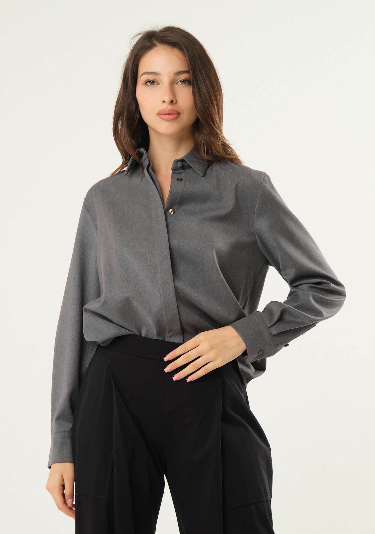Camicia in tessuto doppiato