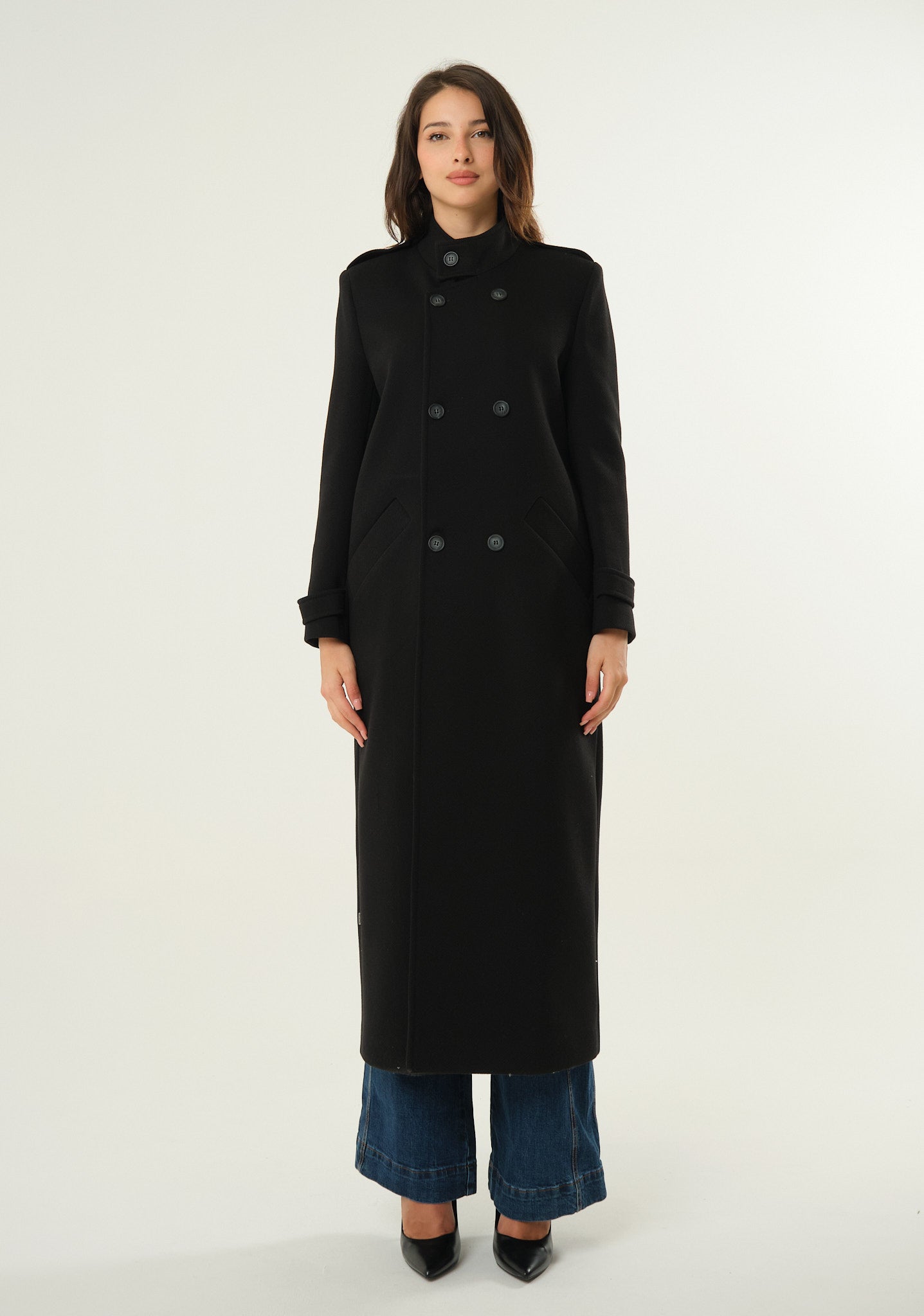 Cappotto lungo doppiopetto