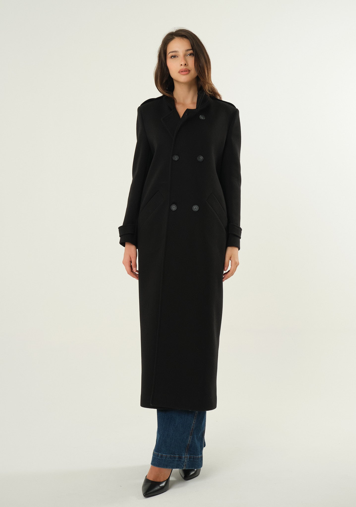 Cappotto lungo doppiopetto