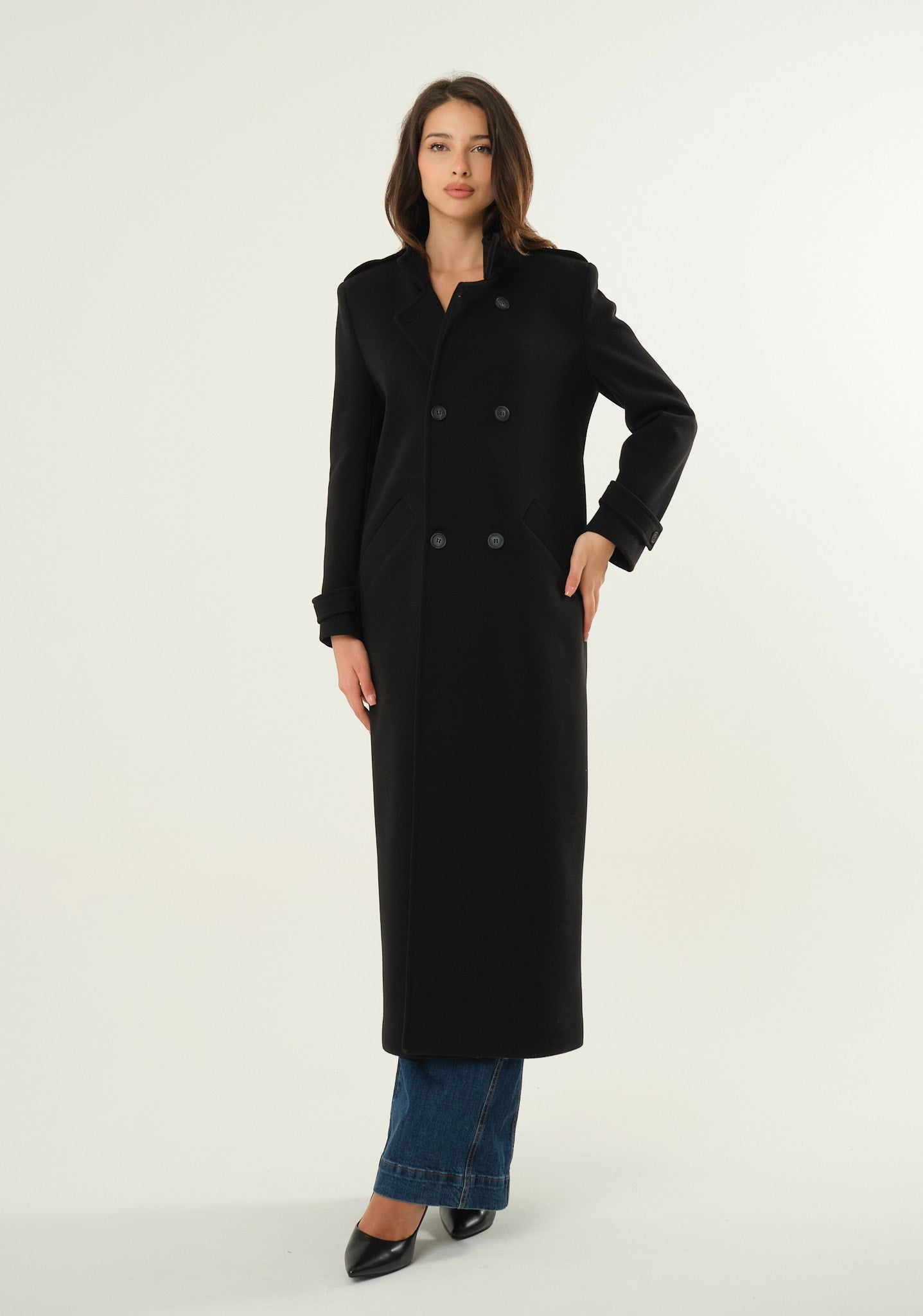 Cappotto lungo doppiopetto
