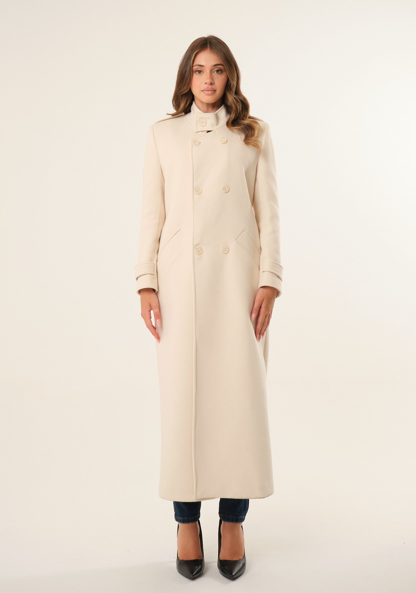 Cappotto lungo doppiopetto