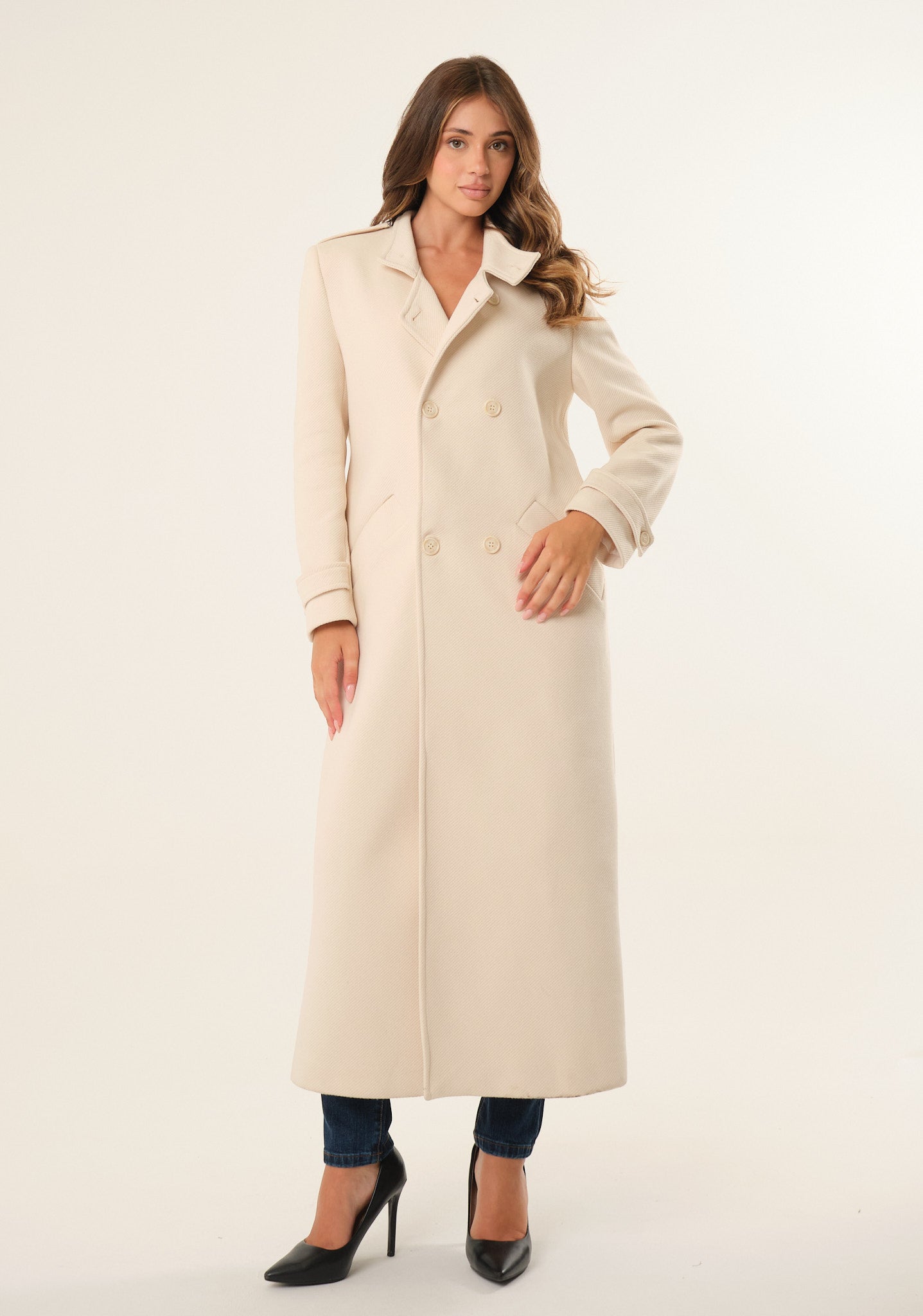 Cappotto lungo doppiopetto