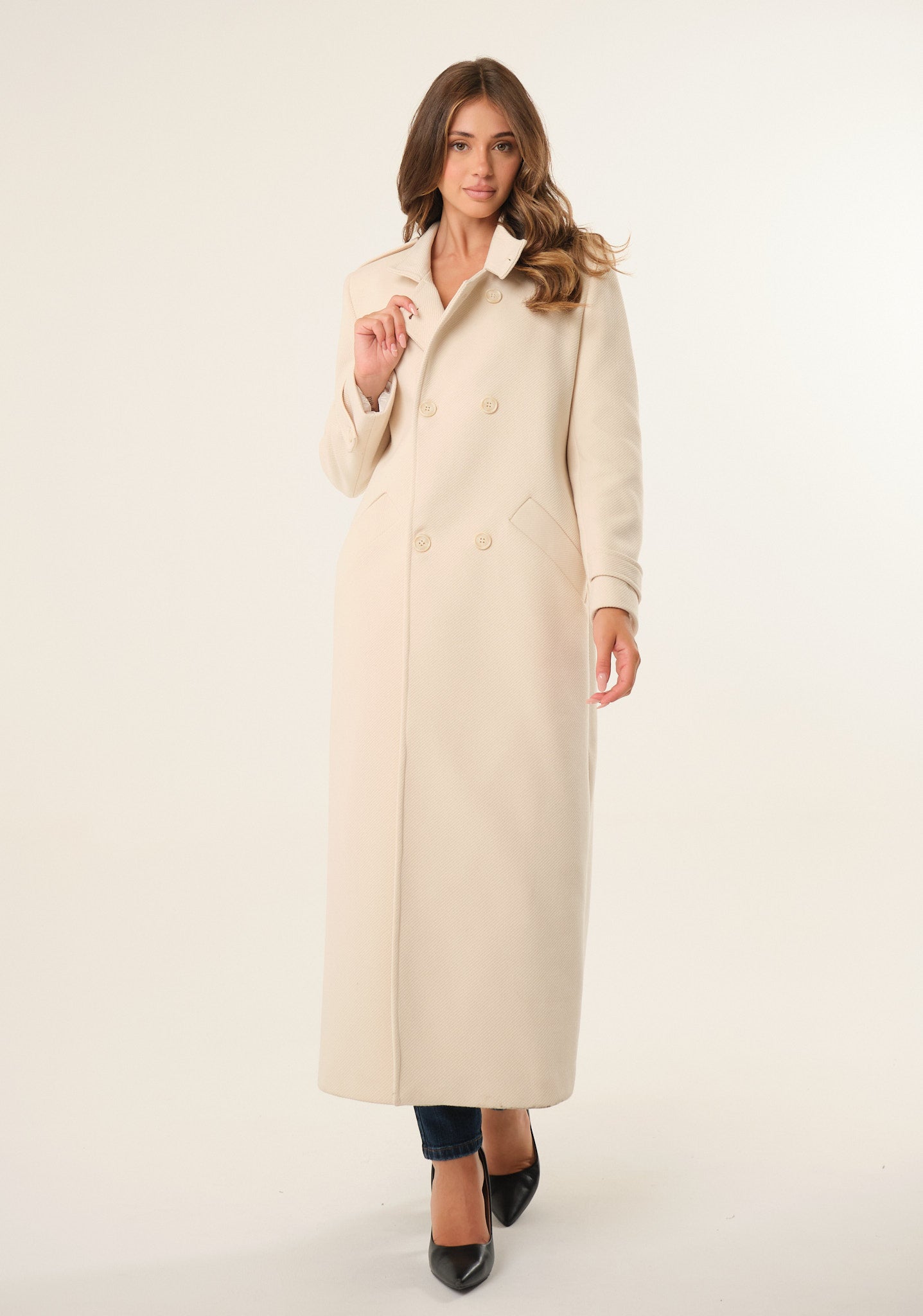 Cappotto lungo doppiopetto