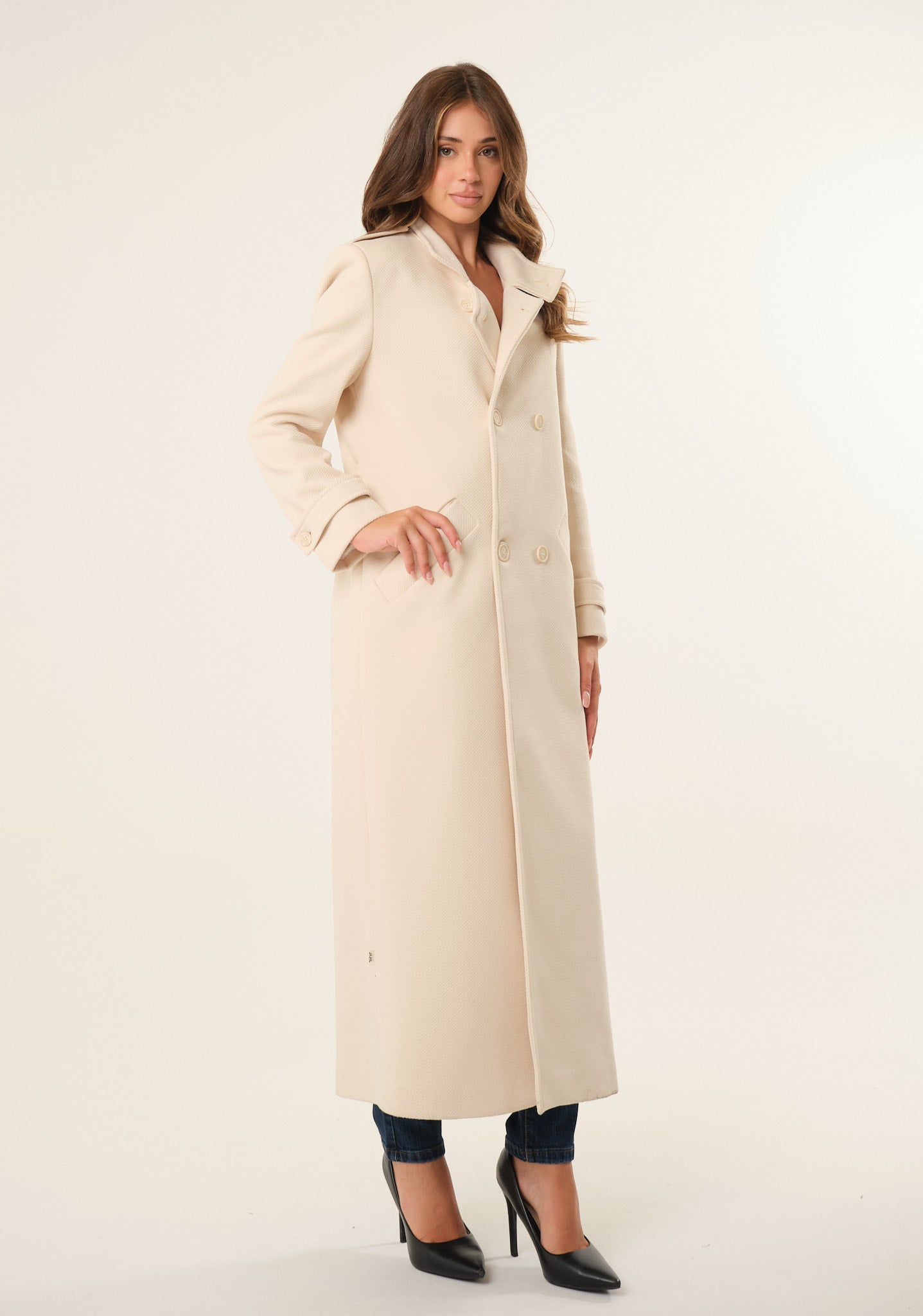 Cappotto lungo doppiopetto