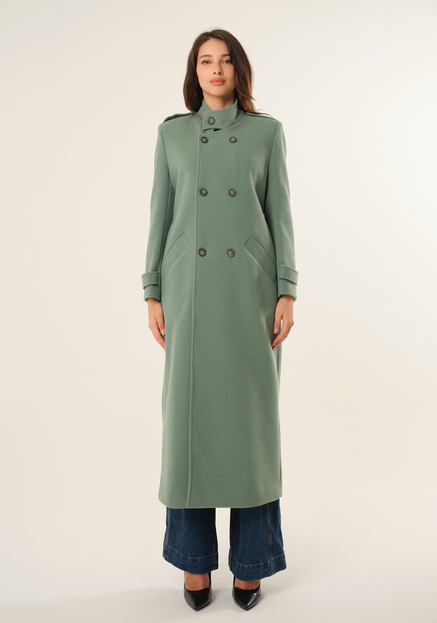 Cappotto lungo doppiopetto