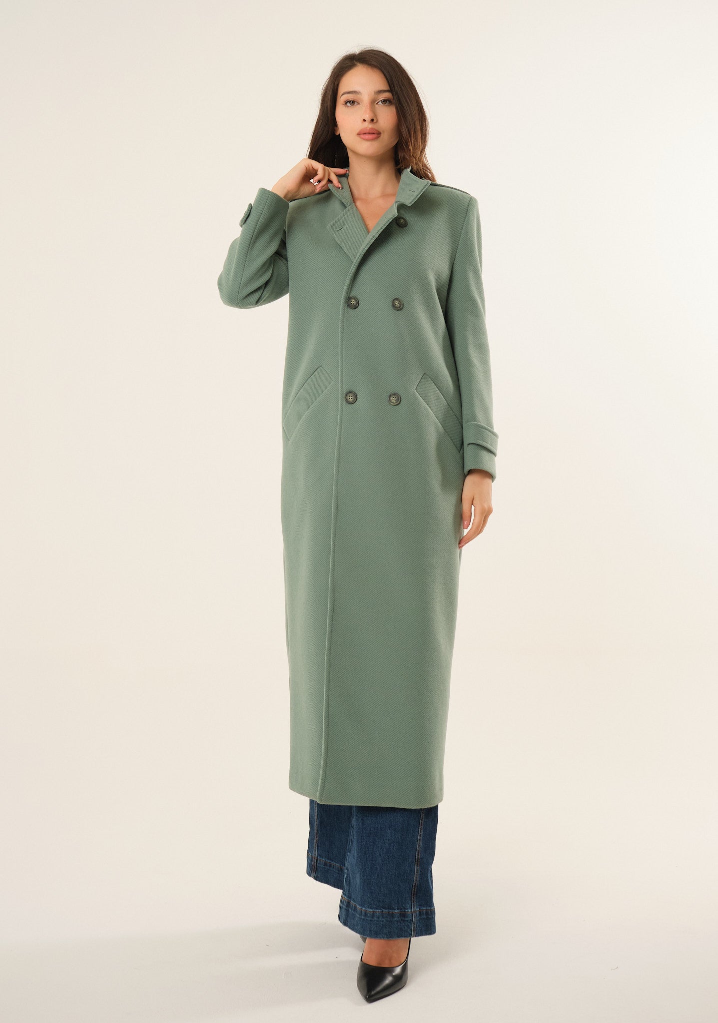 Cappotto lungo doppiopetto