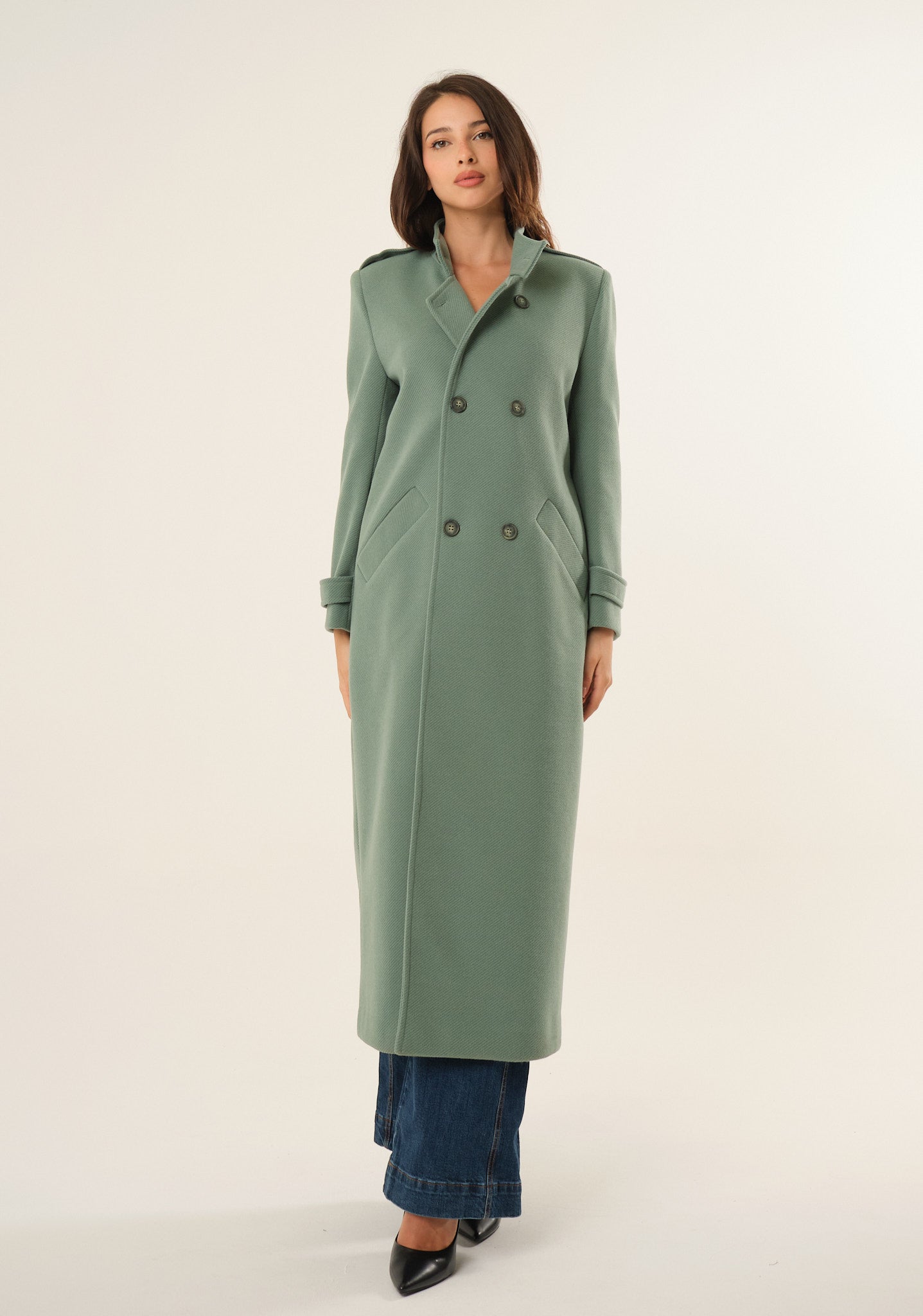 Cappotto lungo doppiopetto