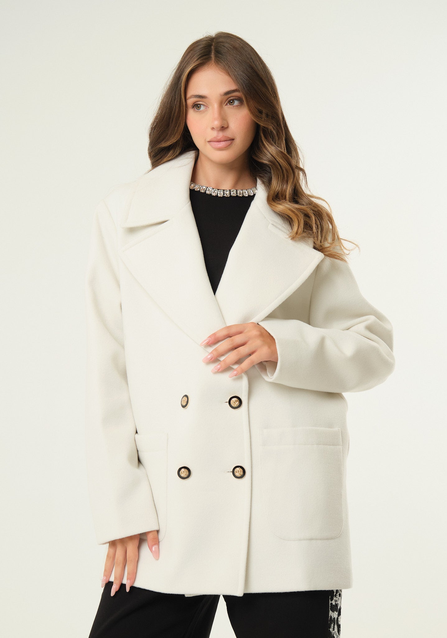 Cappotto doppiopetto corto