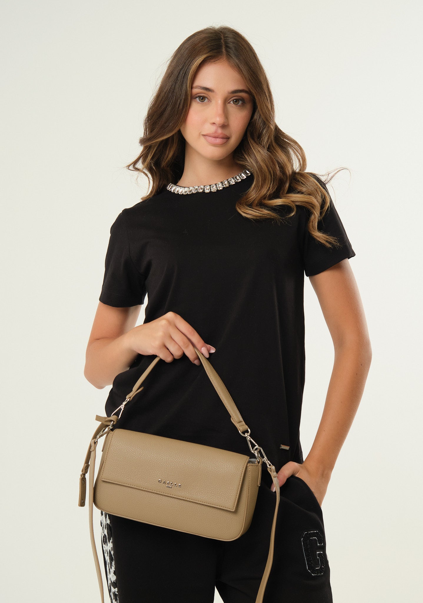 Borsa baguette a mano