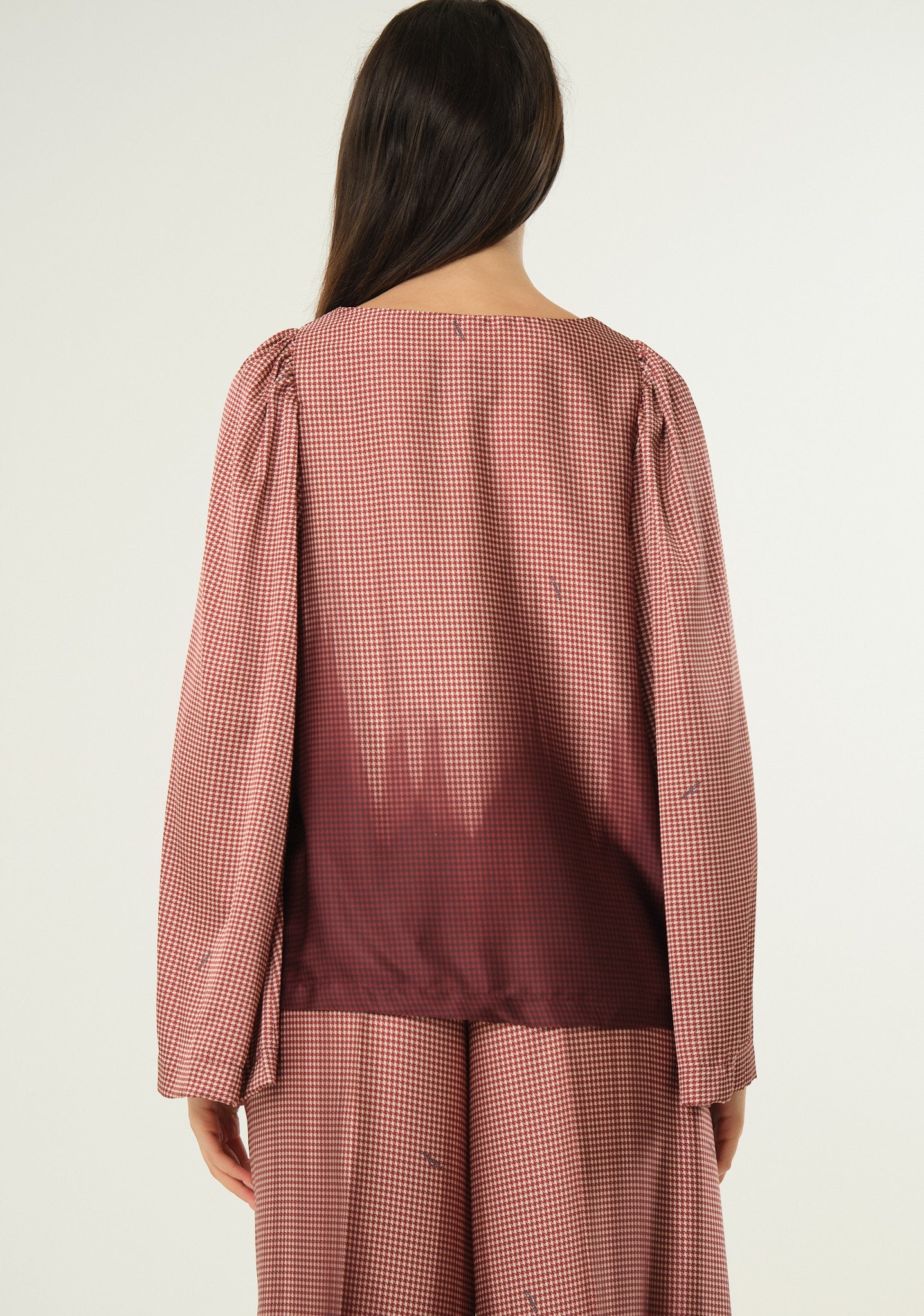 Blusa in fantasia sfumata