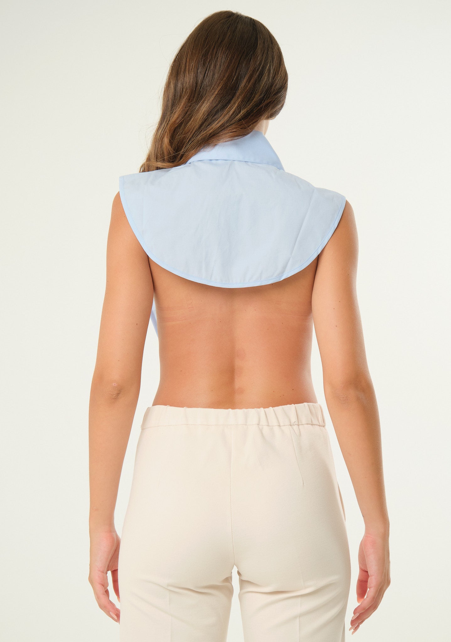 Collo a camicia removibile