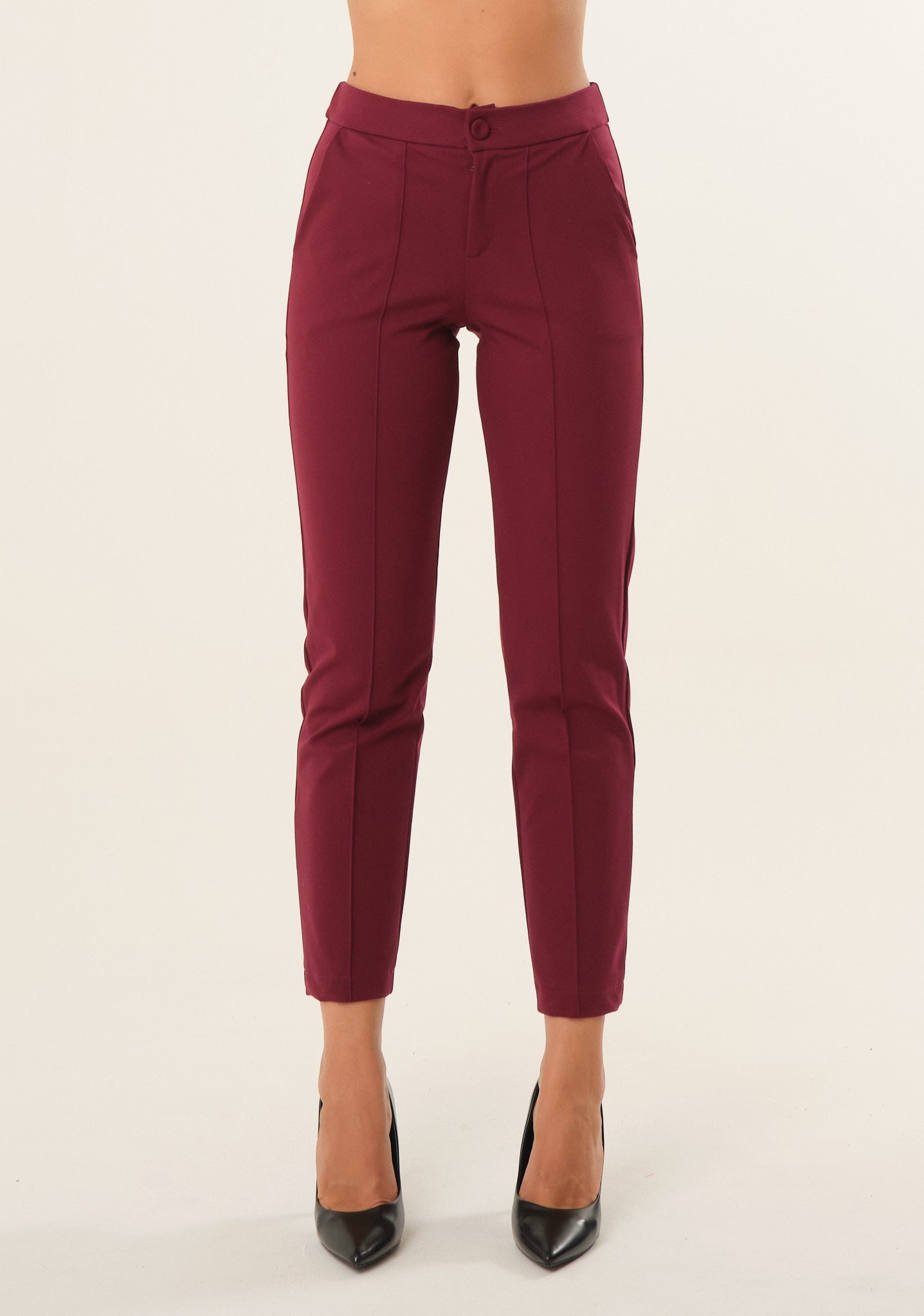 Pantaloni sigaretta in punto milano