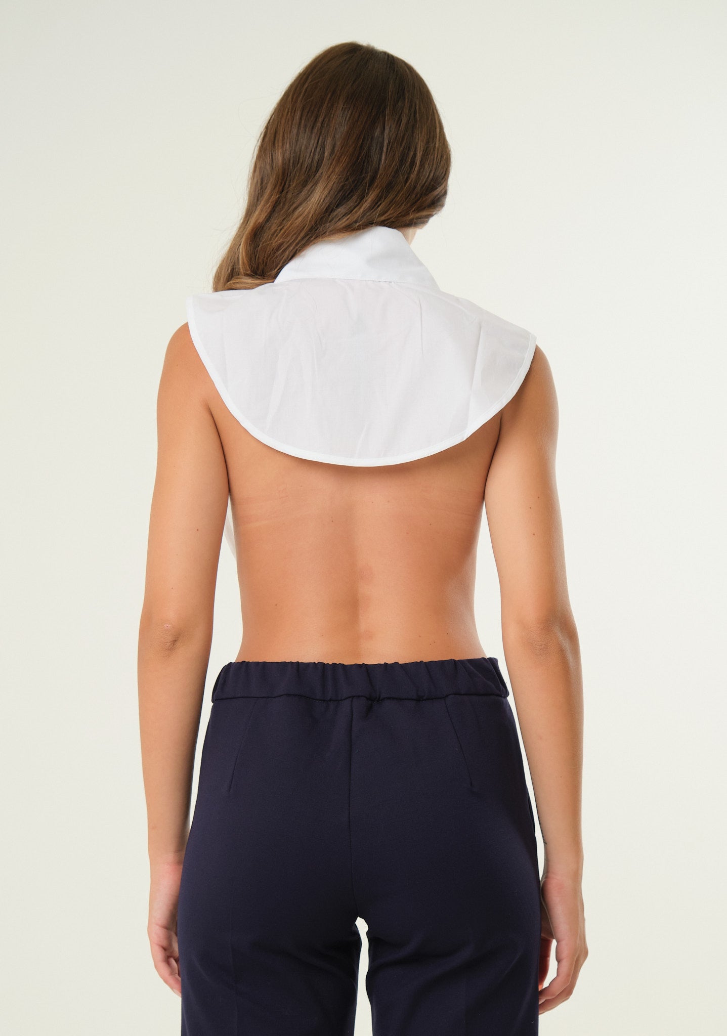 Collo a camicia removibile