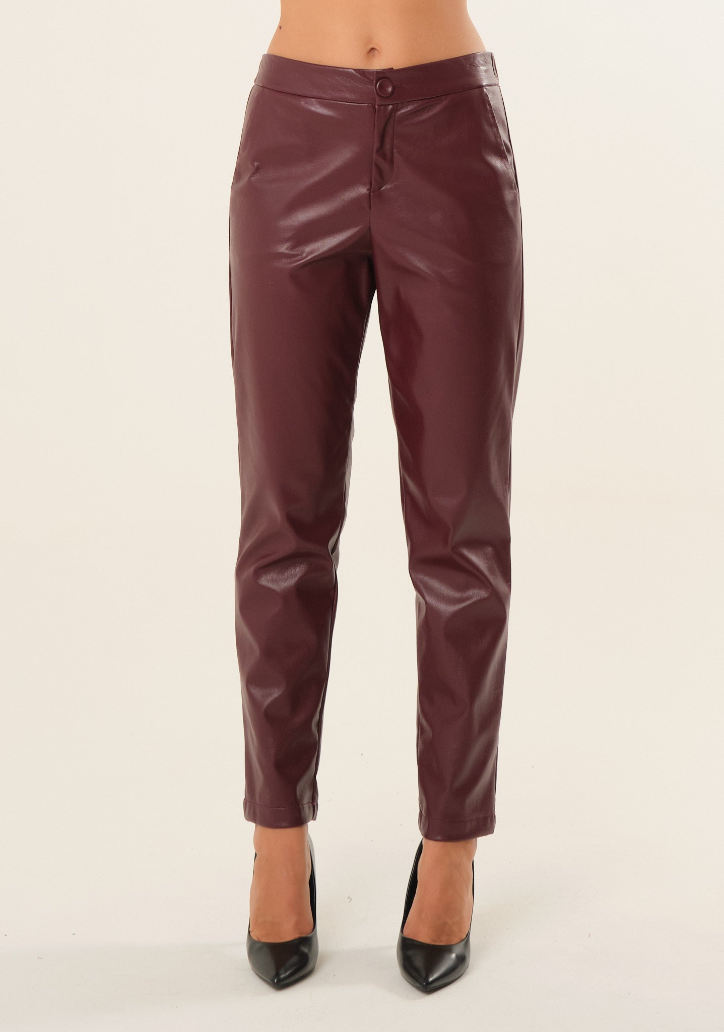 Pantaloni in ecopelle