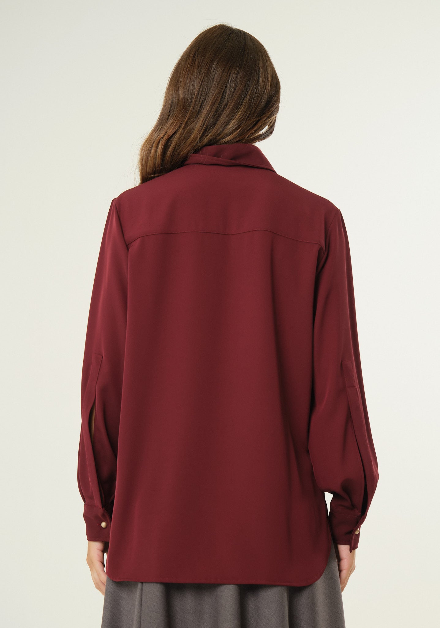 Camicia in tessuto scivolato