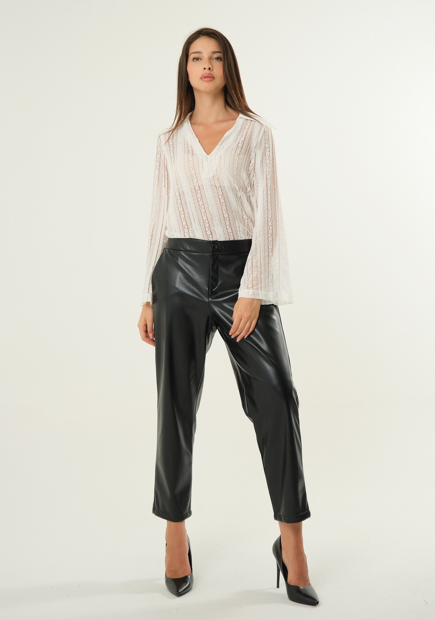 Pantaloni in ecopelle