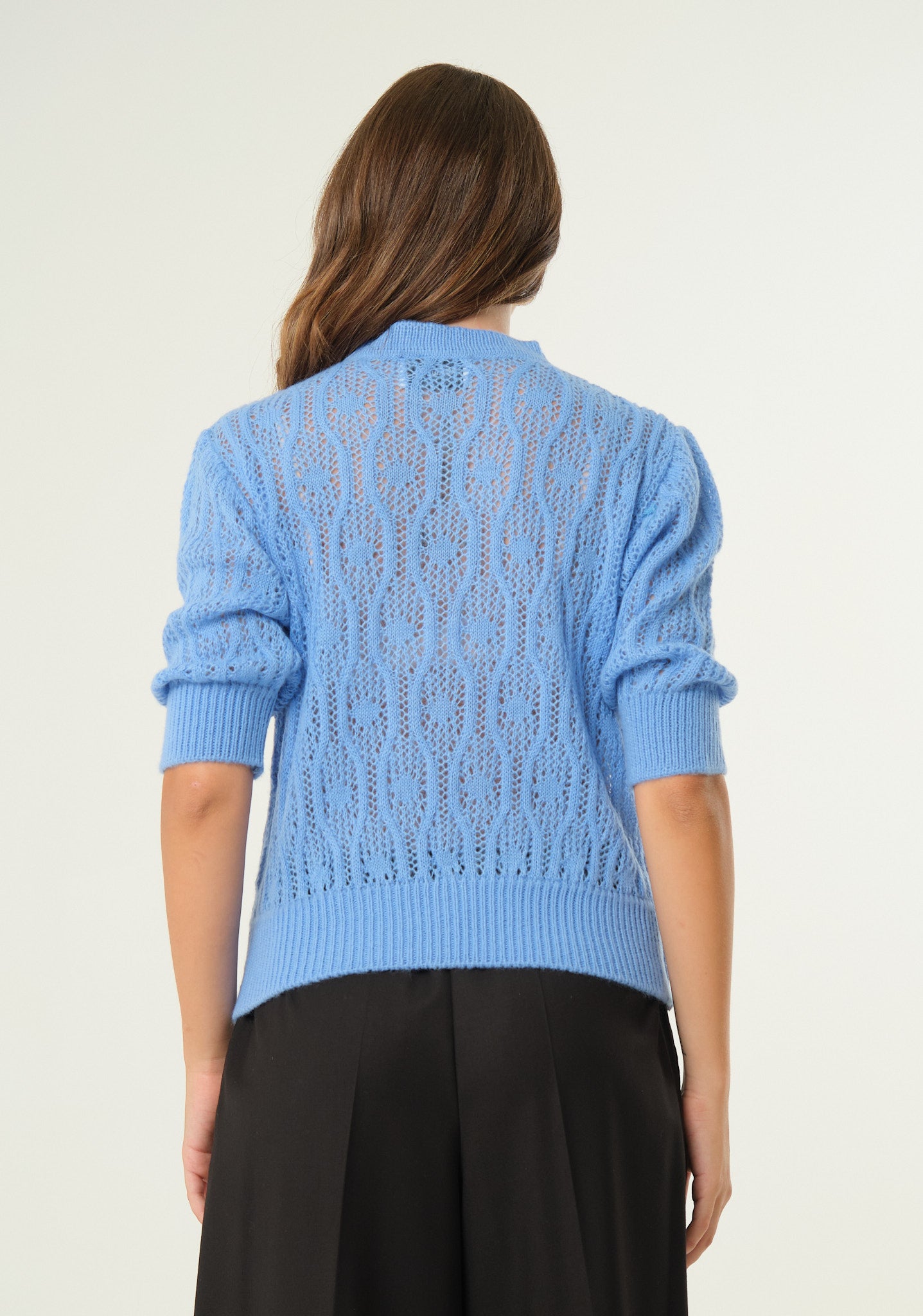Maglia in lana traforata