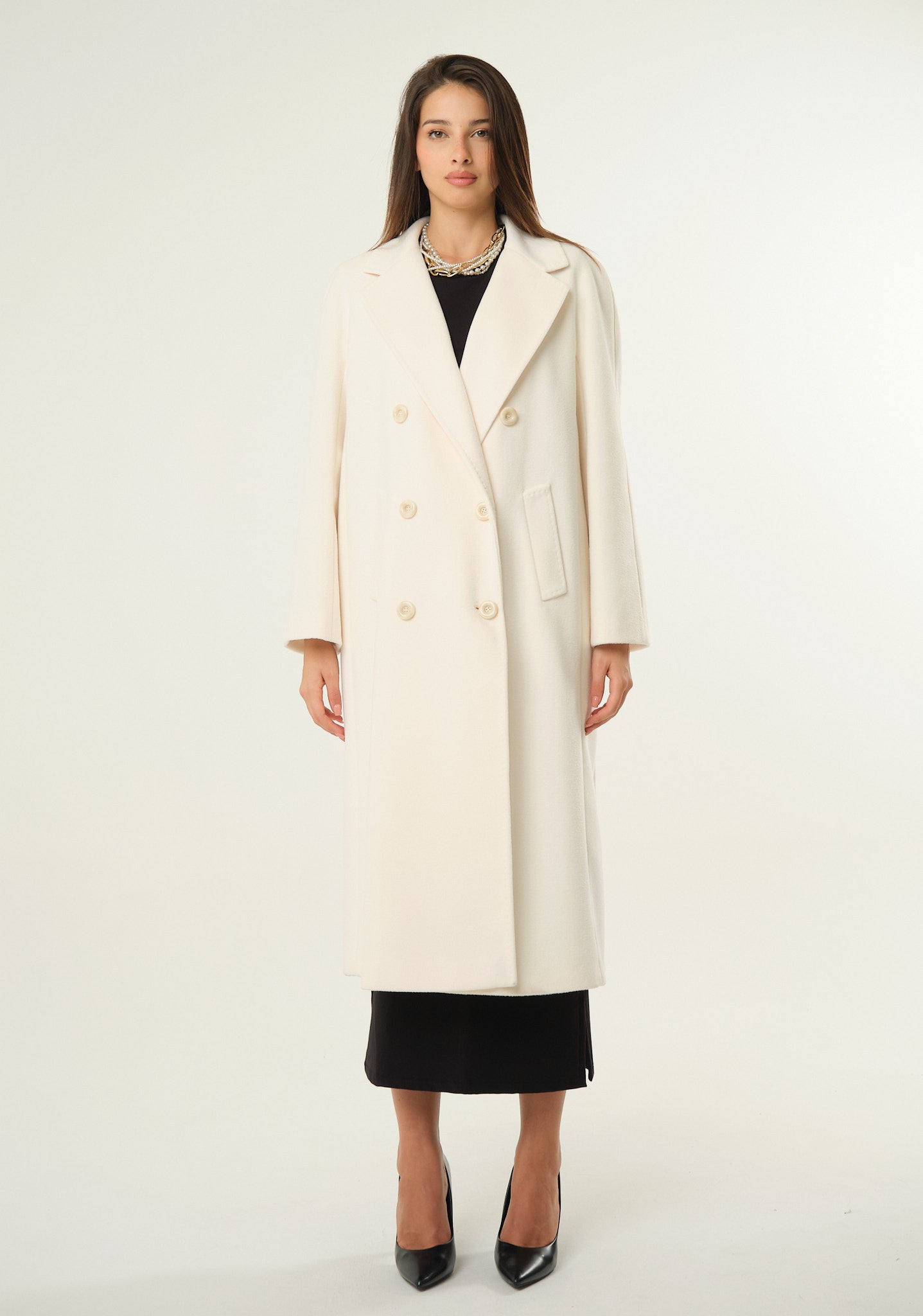 Cappotto lungo doppiopetto