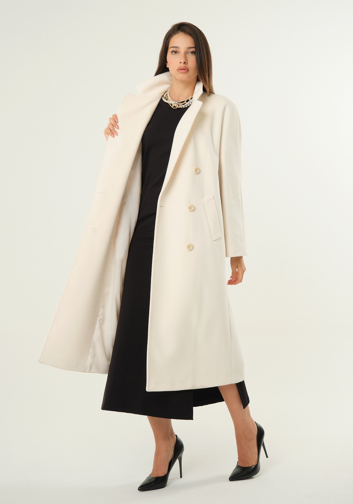 Cappotto lungo doppiopetto