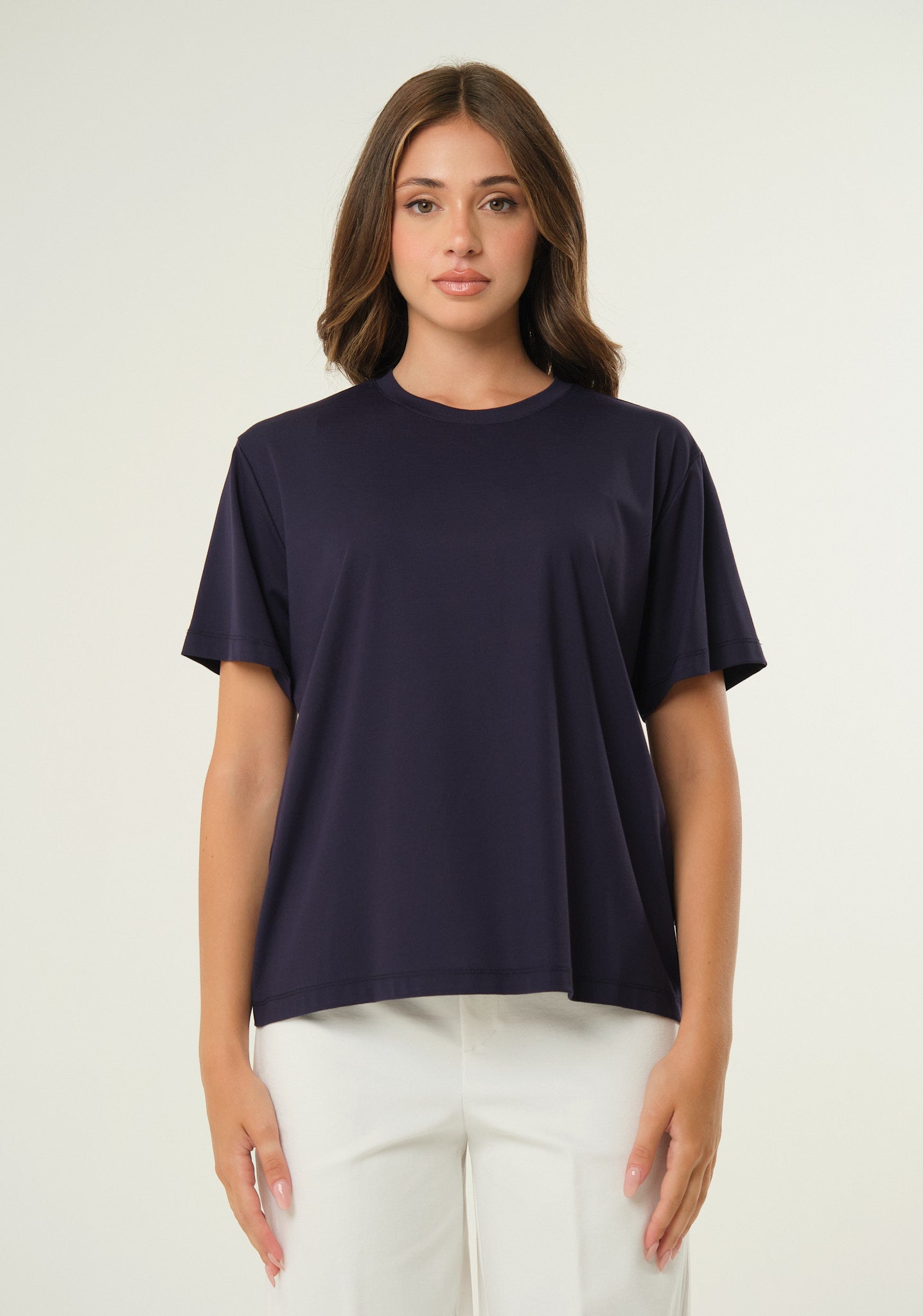 T-shirt in jersey con spilla removibile