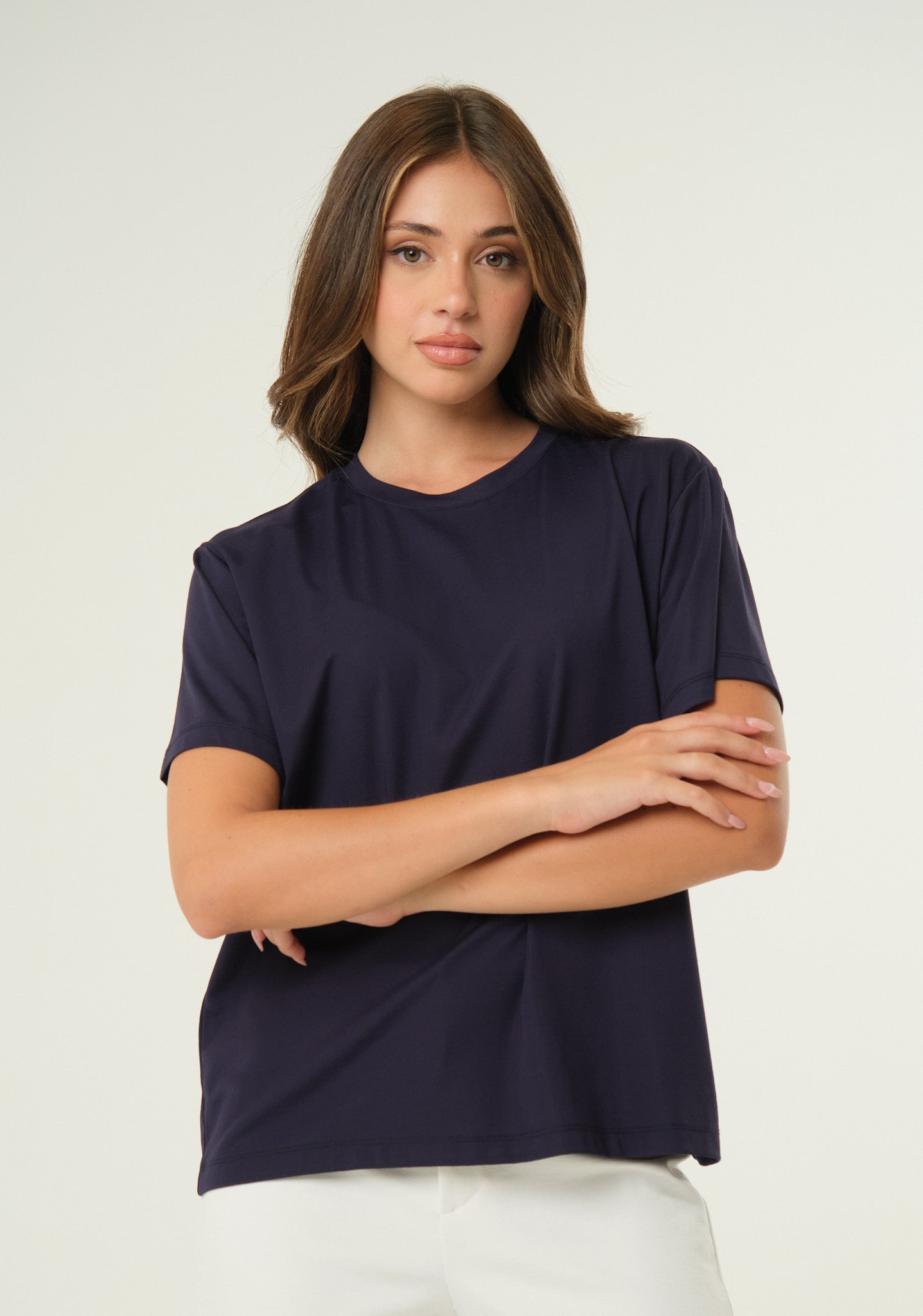 T-shirt in jersey con spilla removibile