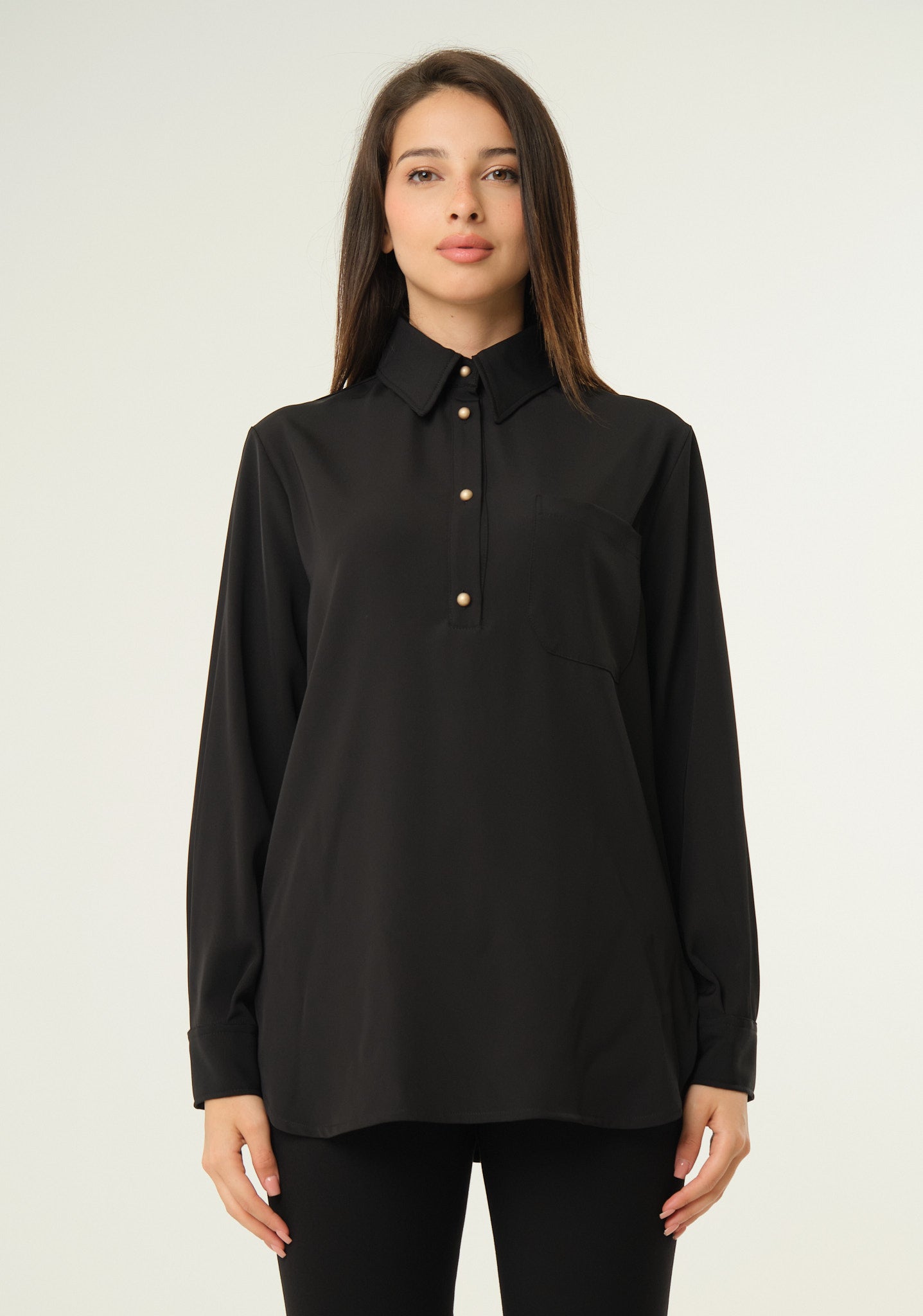 Camicia in tessuto scivolato