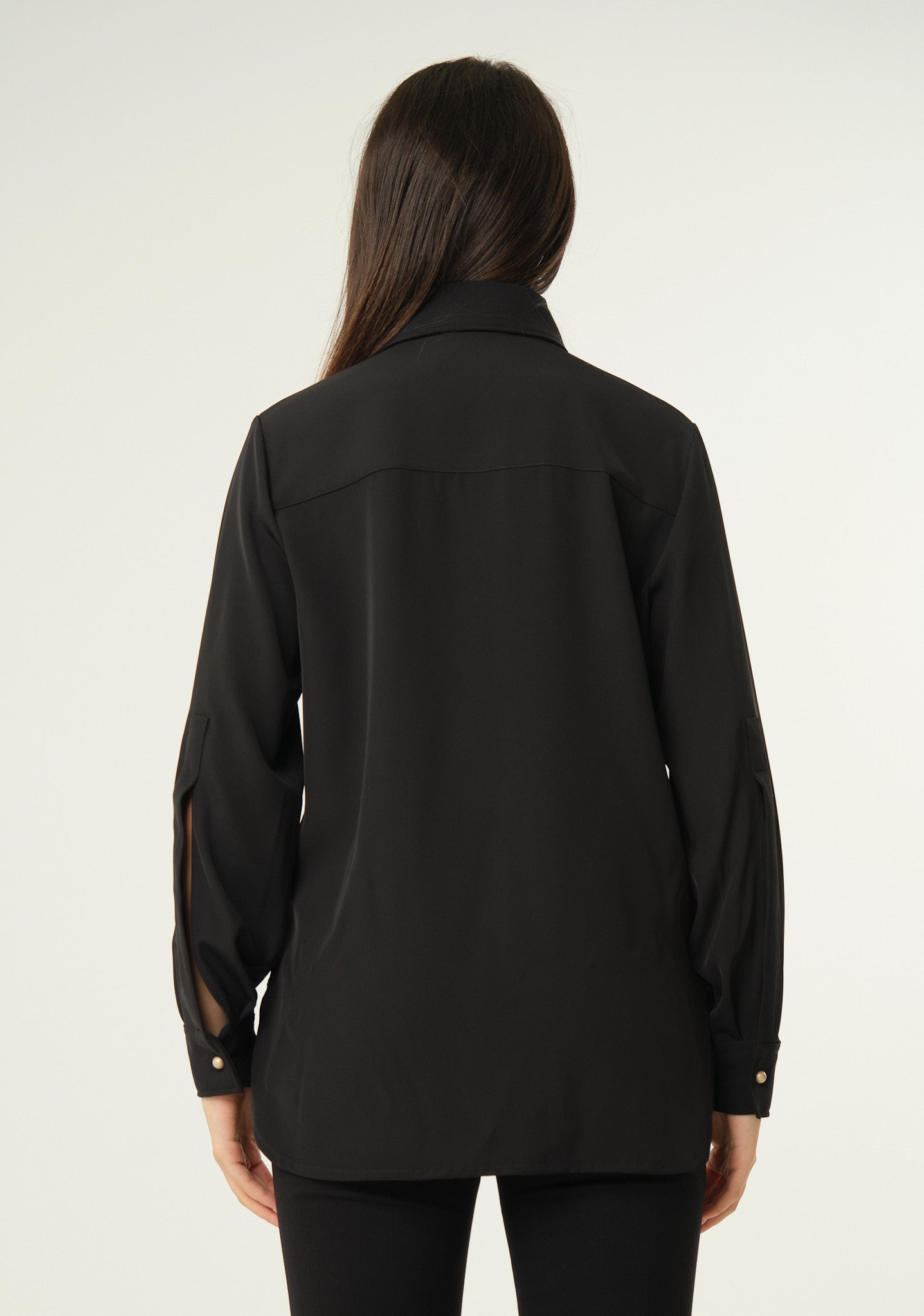 Camicia in tessuto scivolato