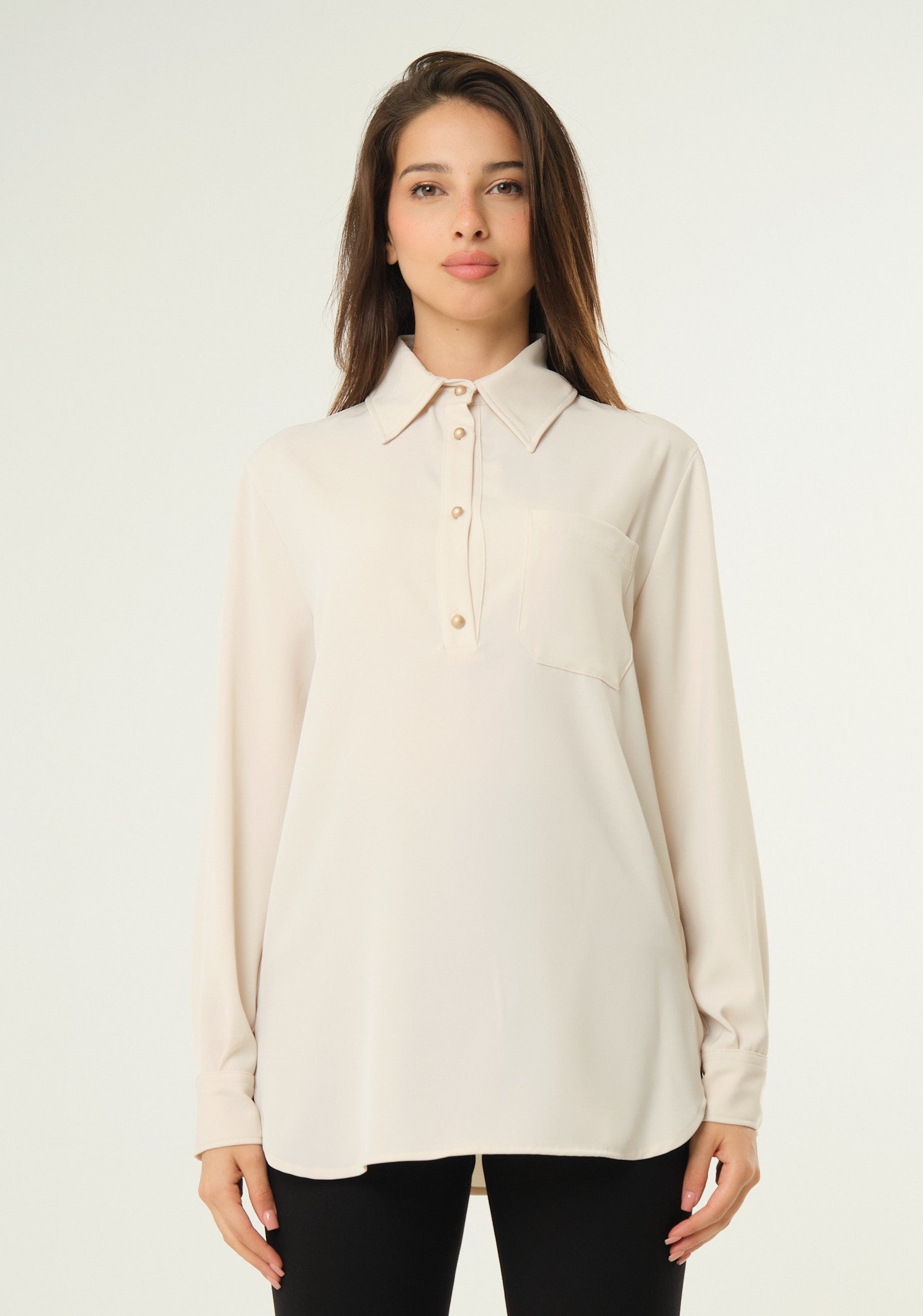 Camicia in tessuto scivolato