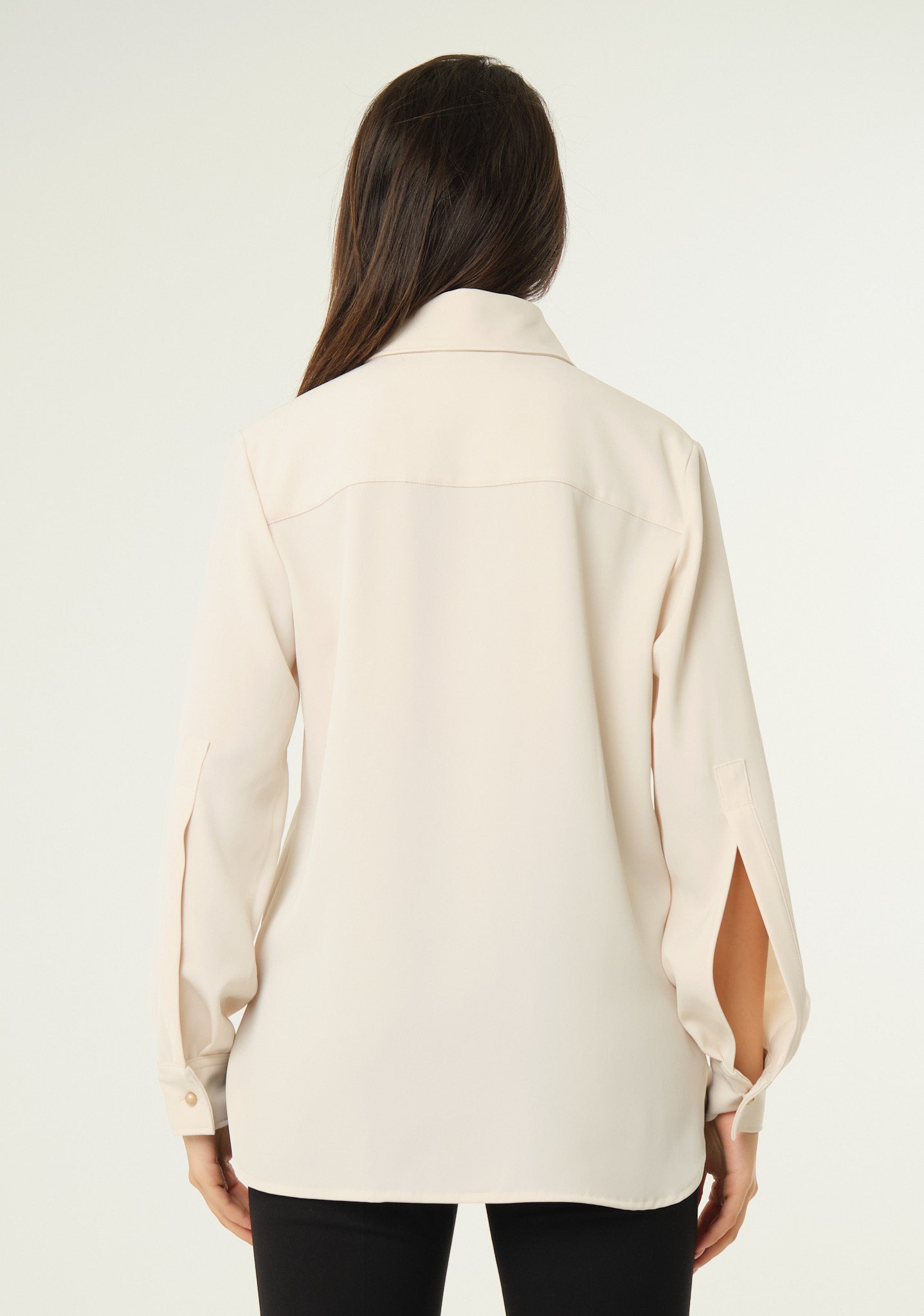 Camicia in tessuto scivolato