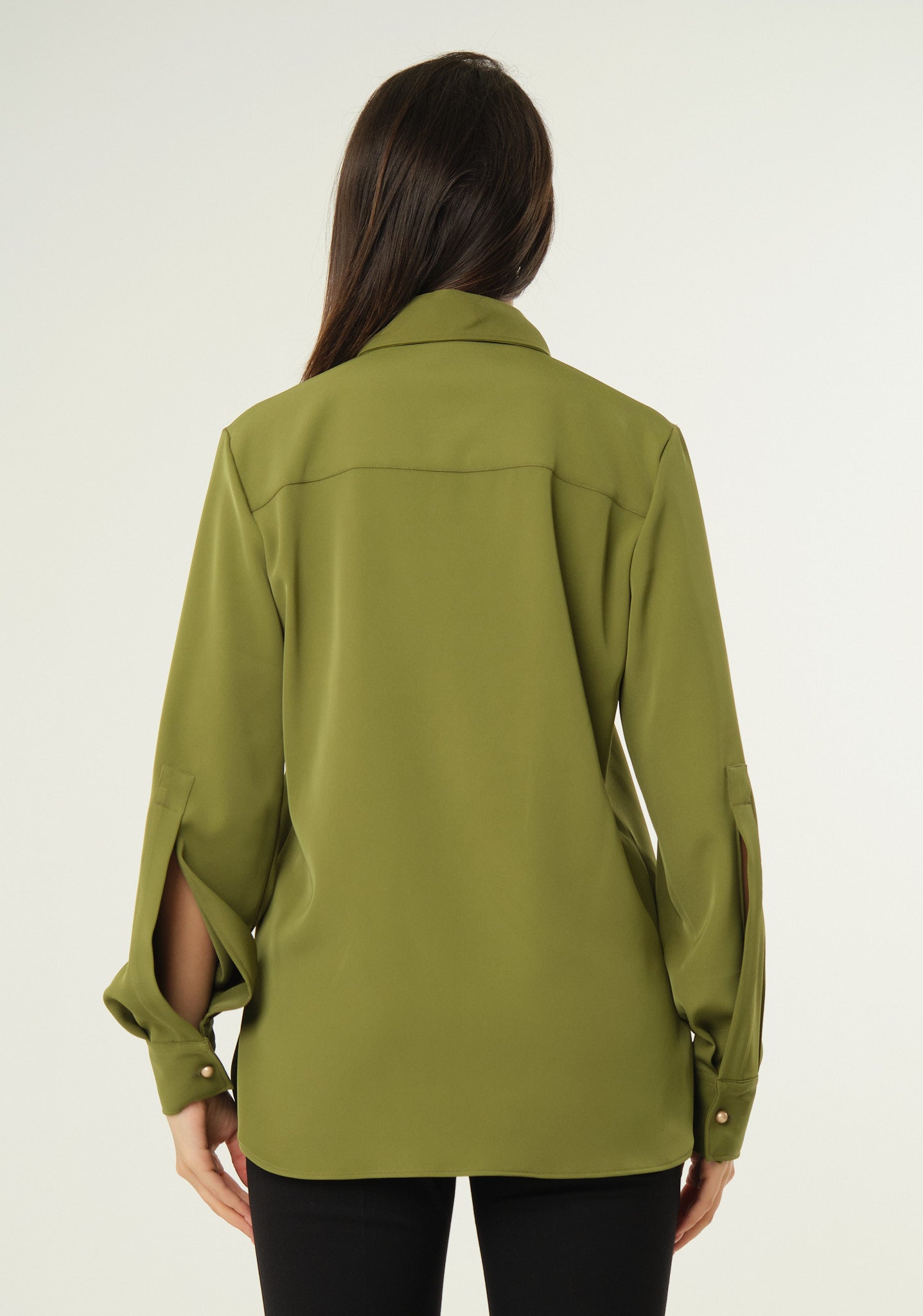 Camicia in tessuto scivolato