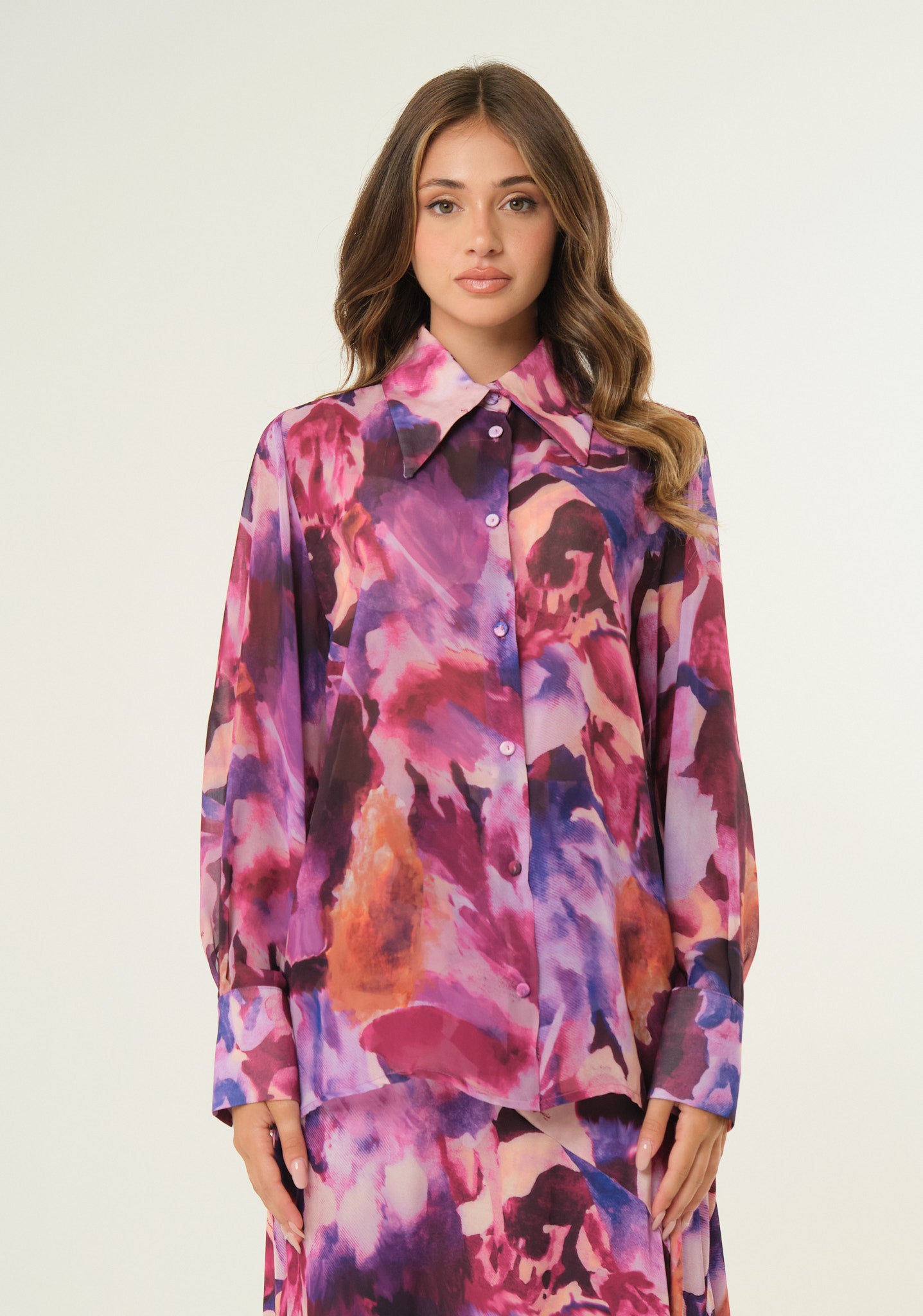 Camicia in chiffon