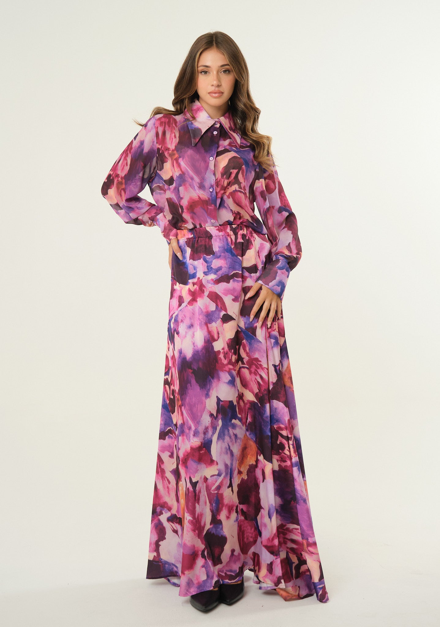 Camicia in chiffon
