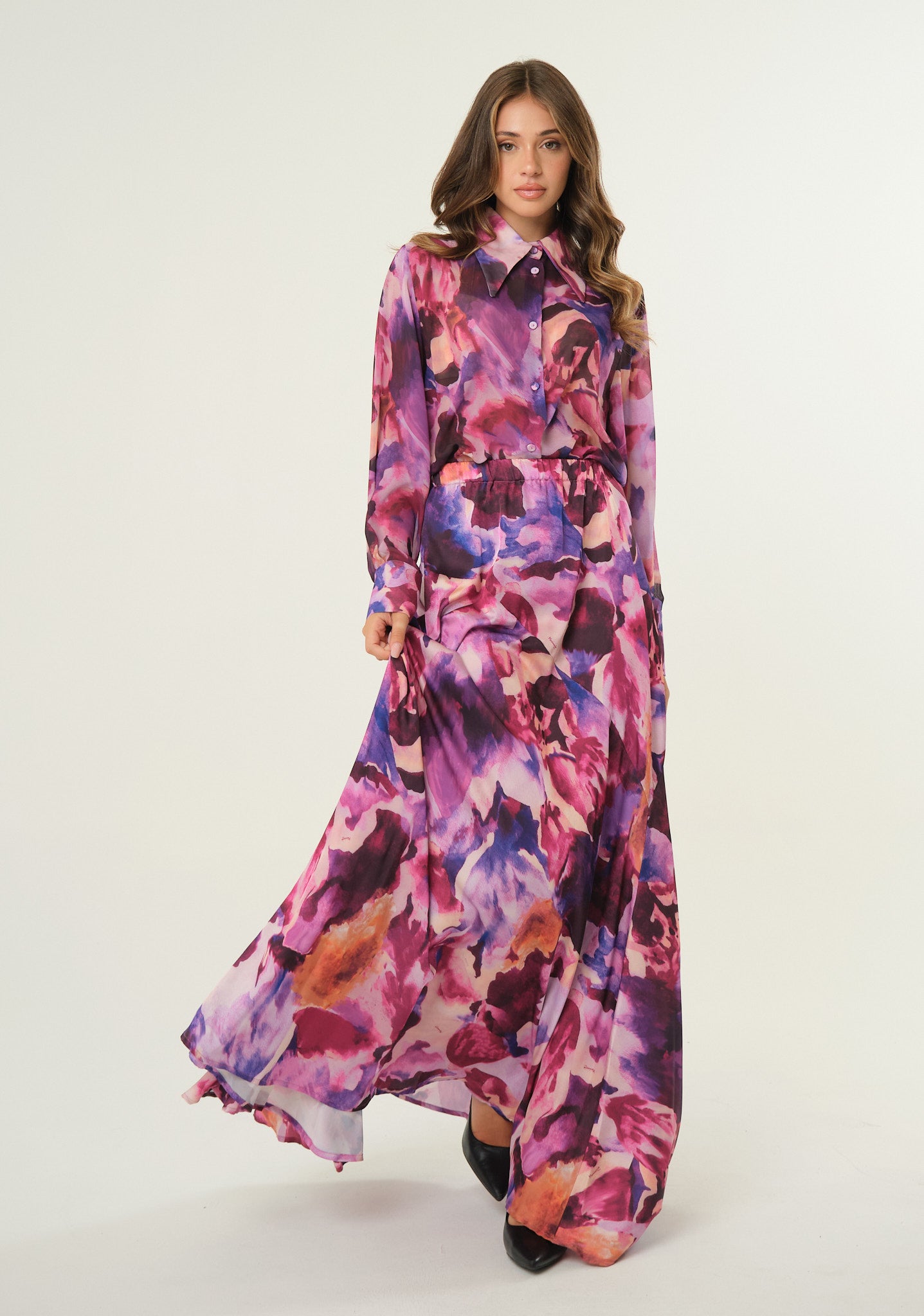 Camicia in chiffon