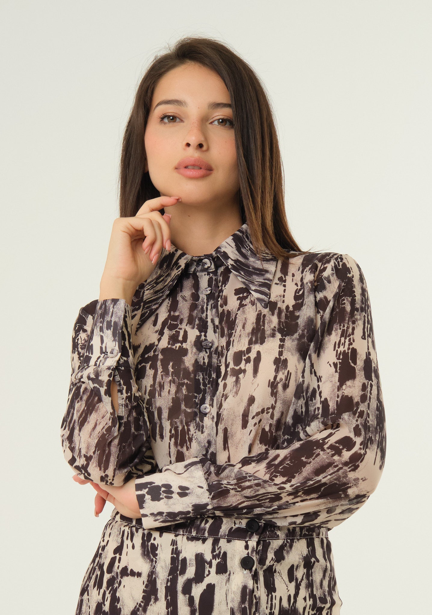 Camicia in chiffon