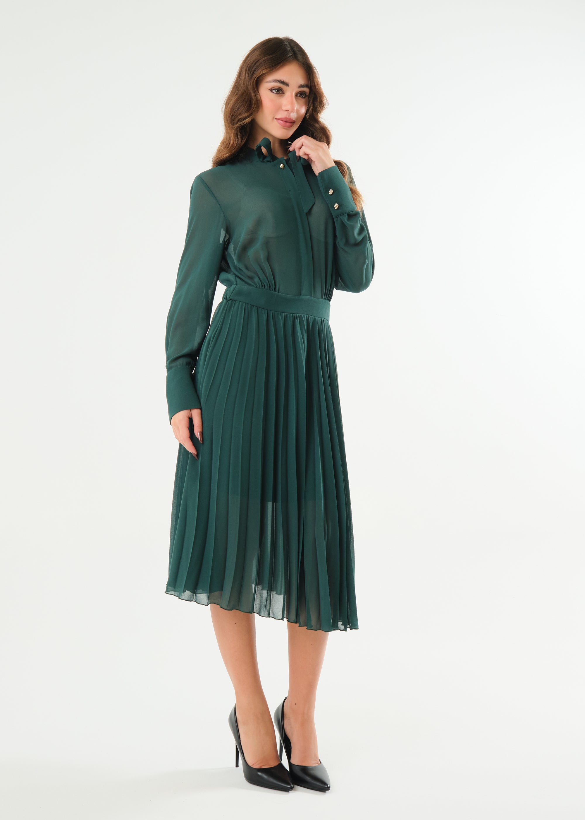 Abito midi in georgette