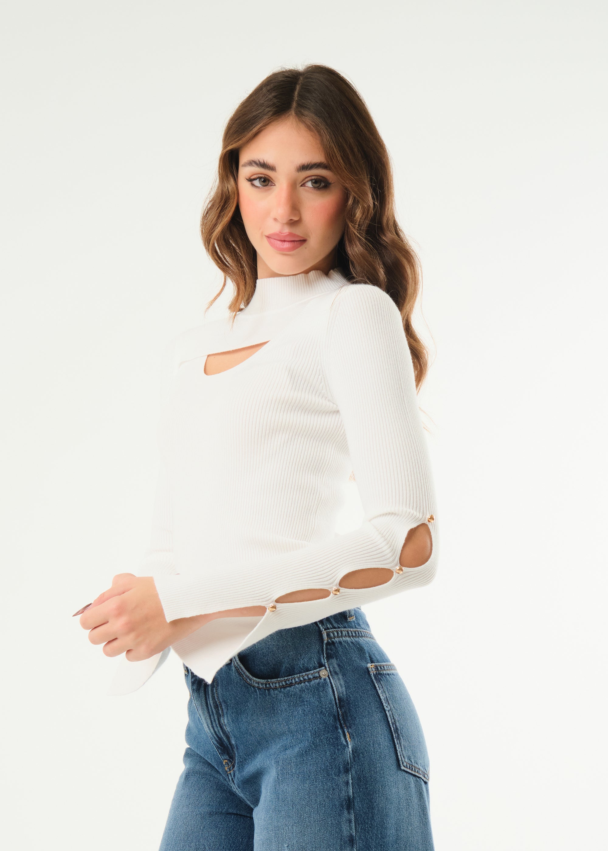 Maglia con cut out frontale