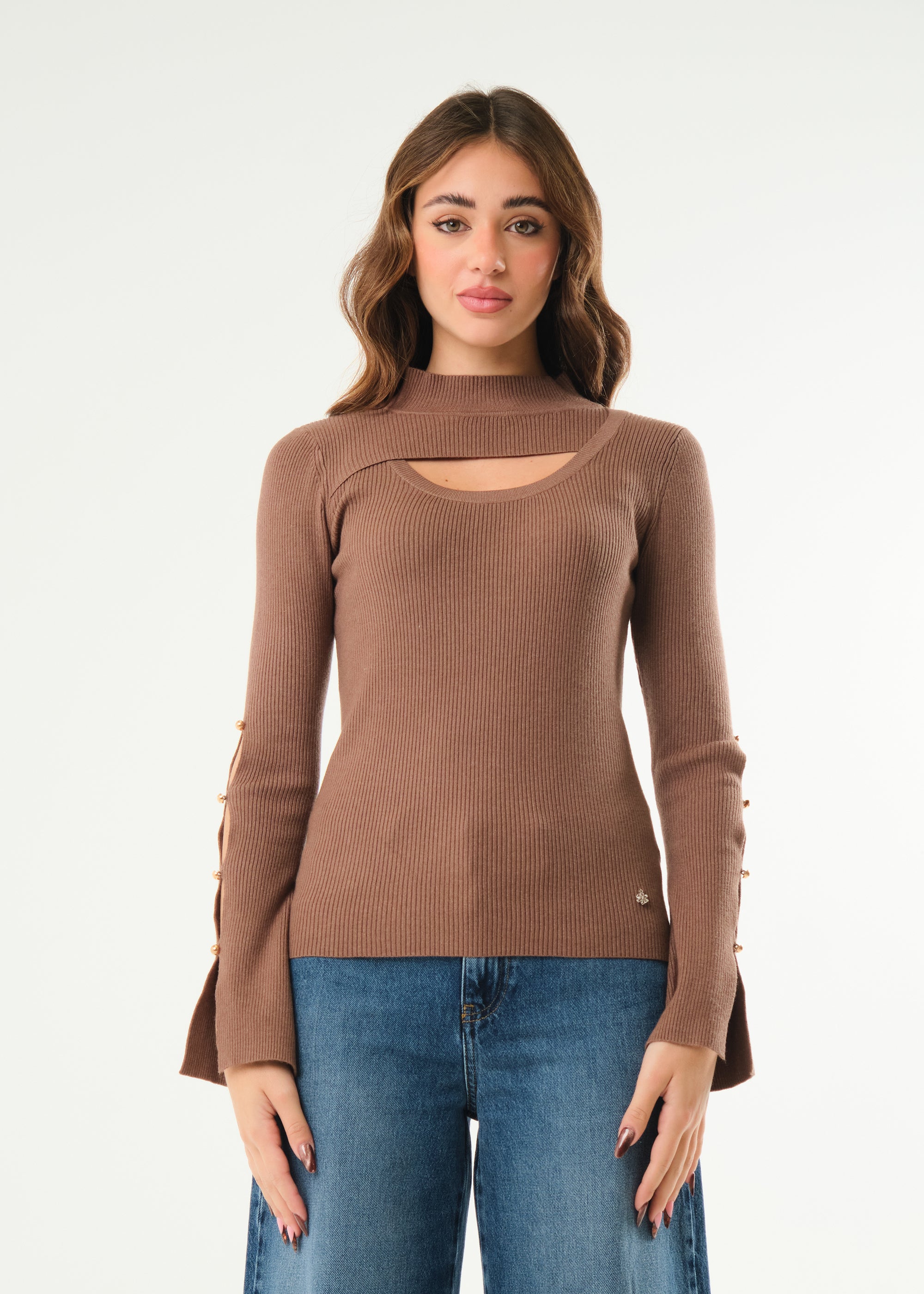 Maglia con cut out frontale