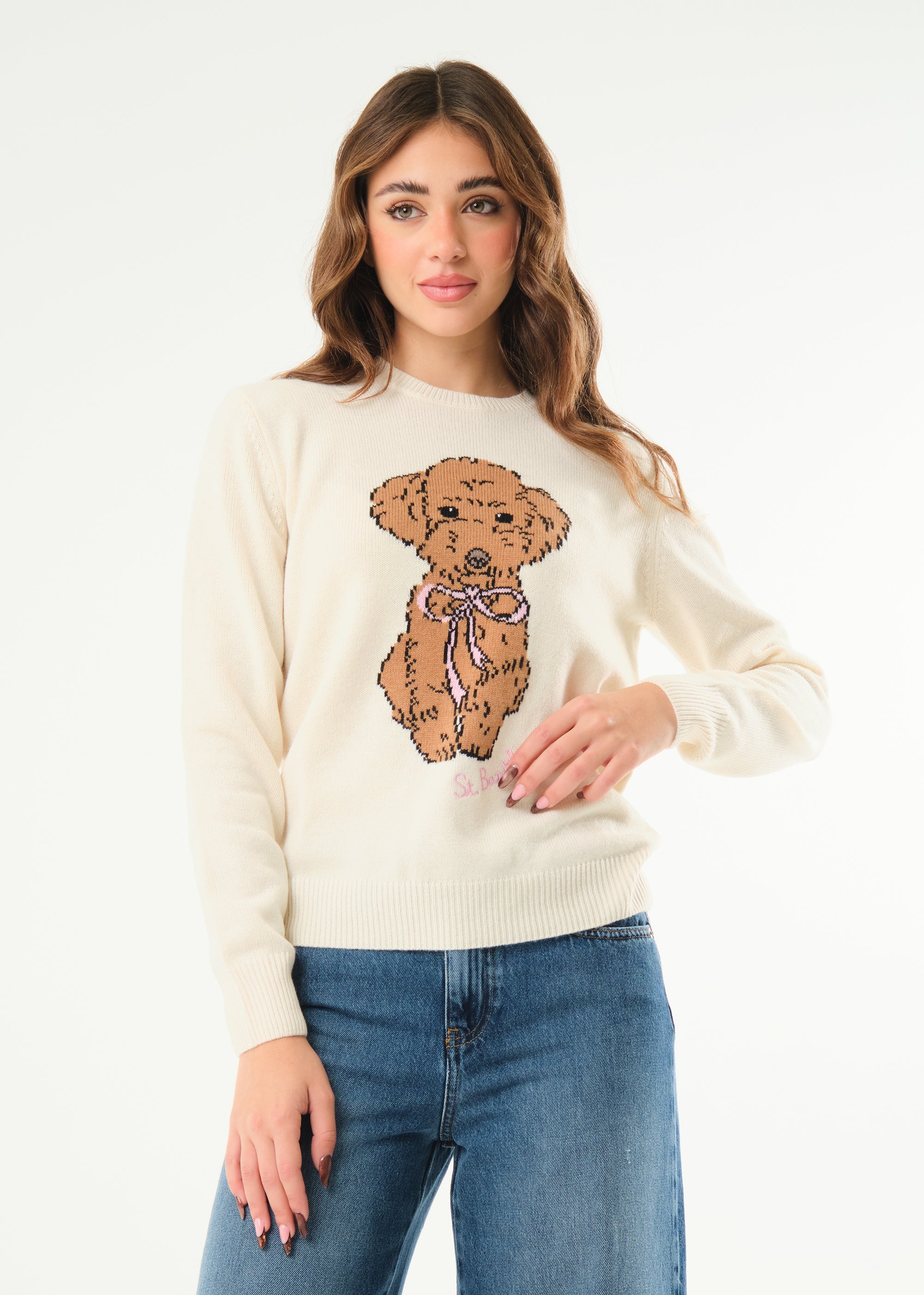 Pullover New Queen Poodle Bow