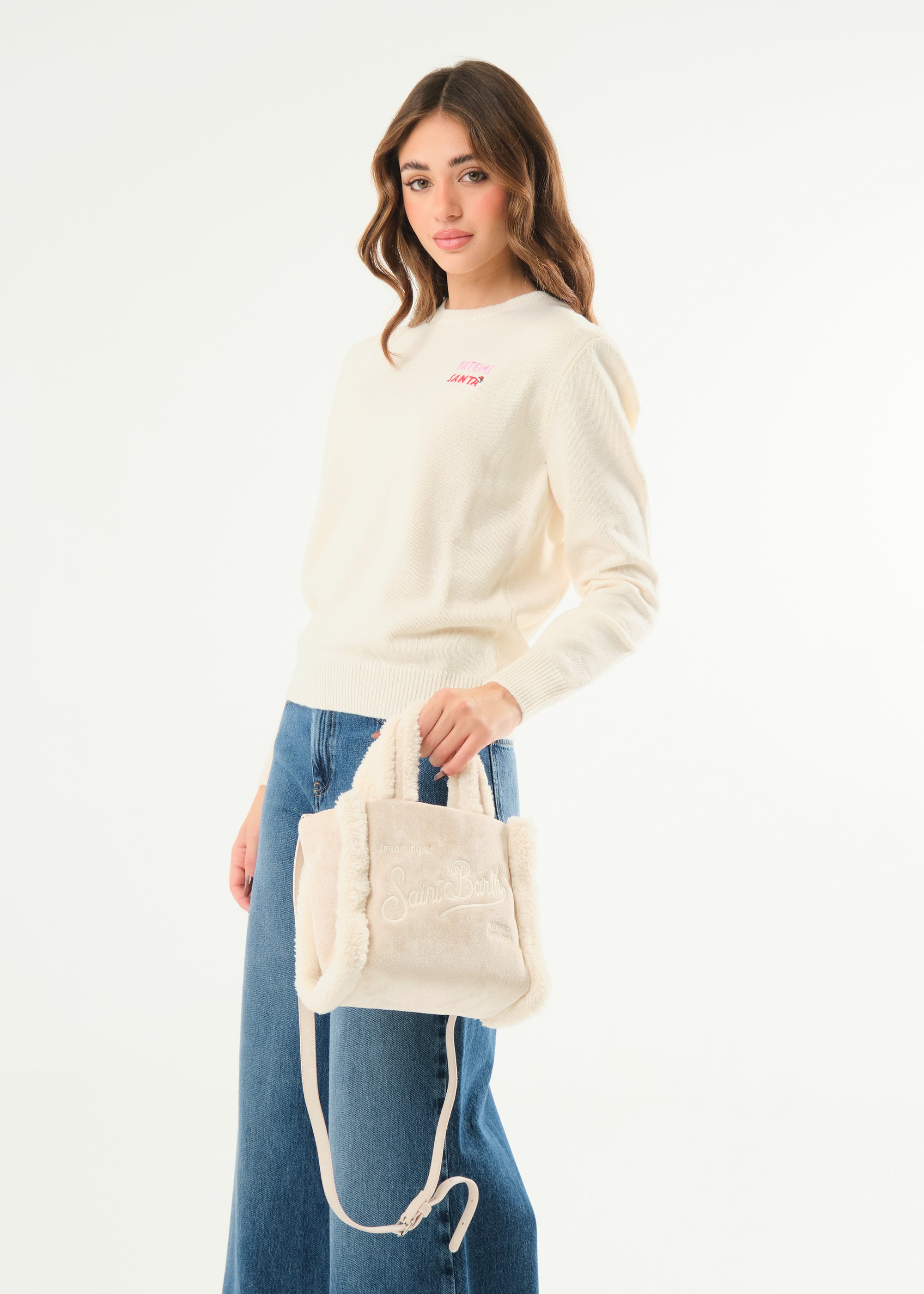 Borsa Vanity Mini Shearling