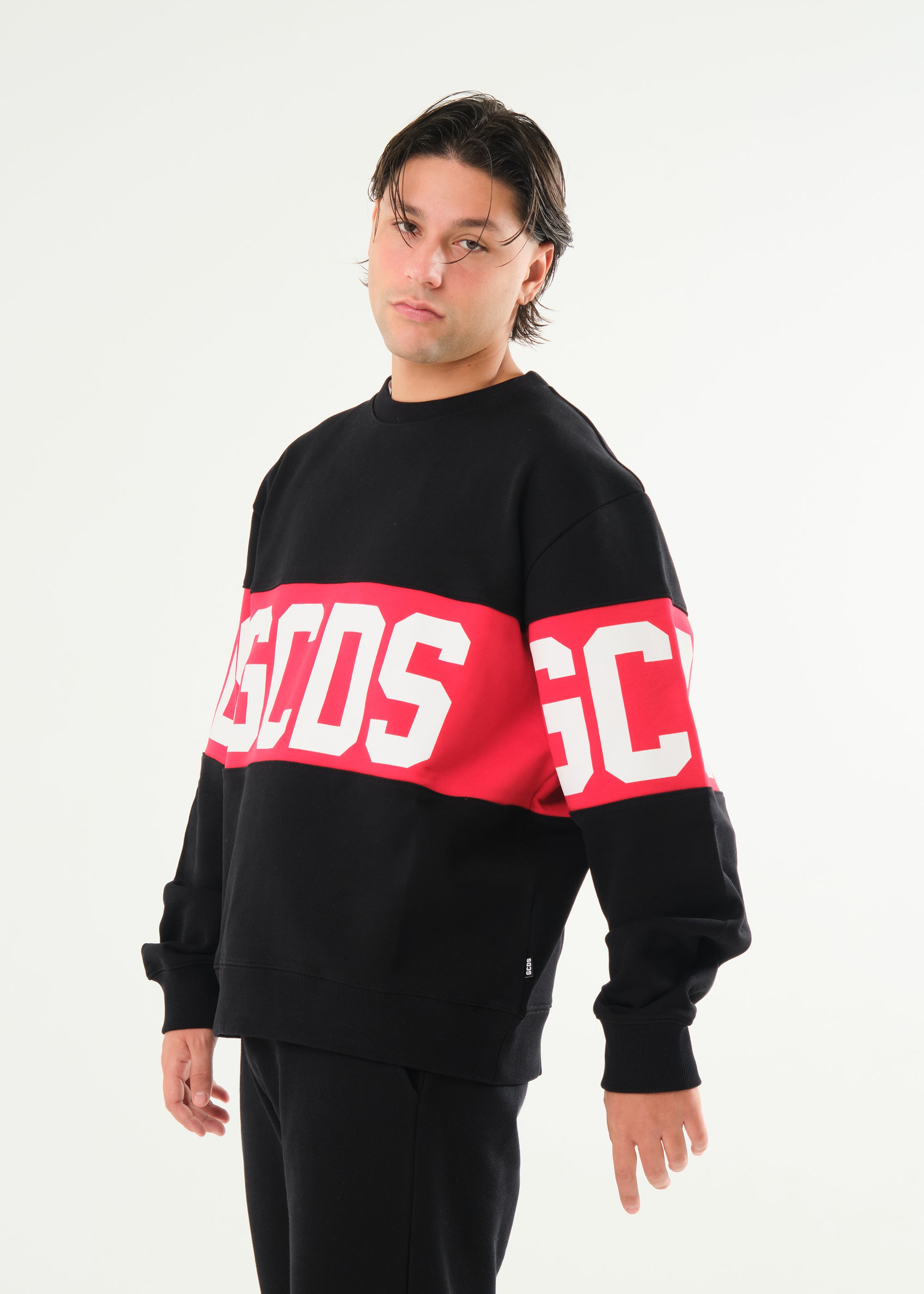 Felpa basic girocollo