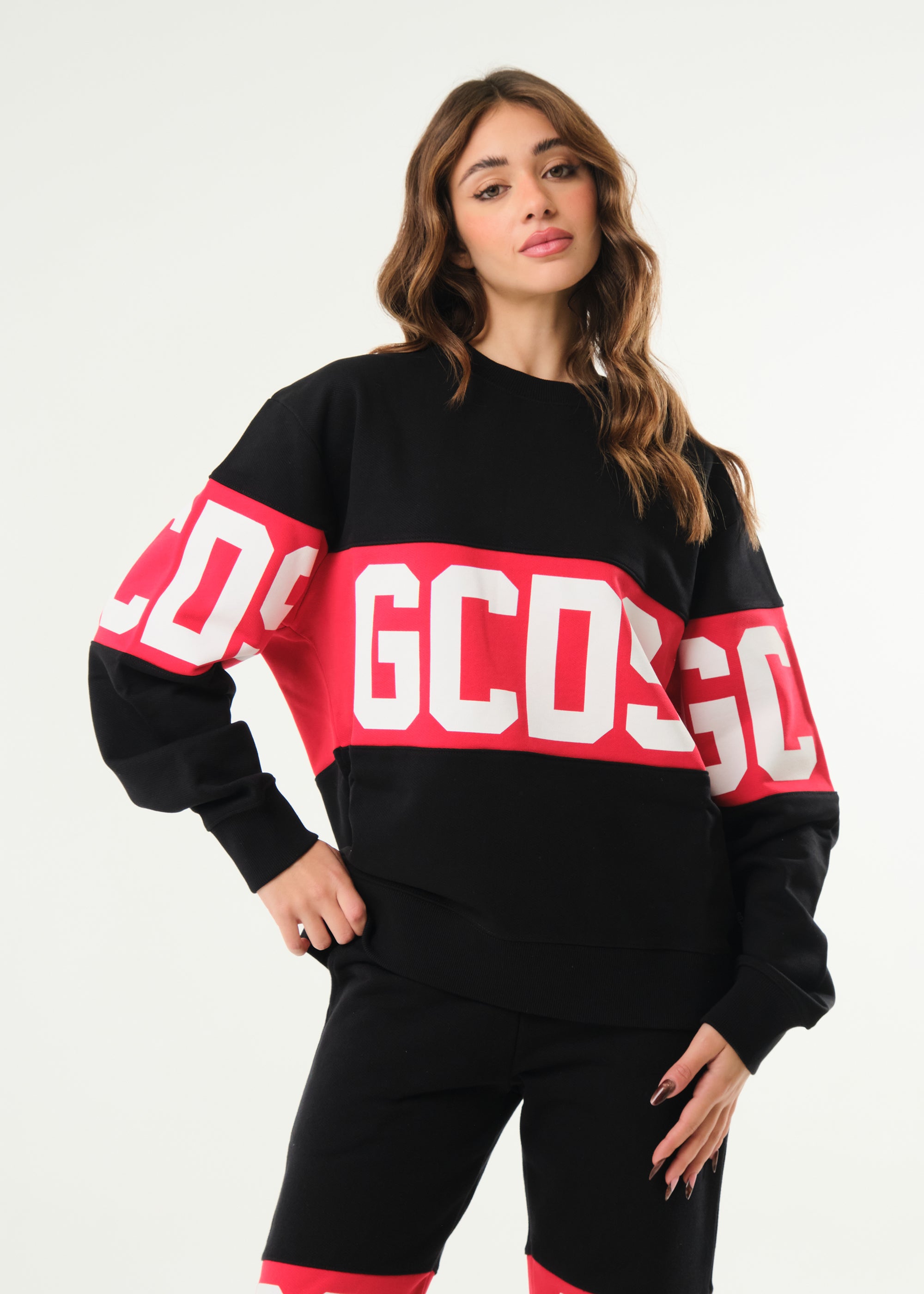 Felpa basic girocollo