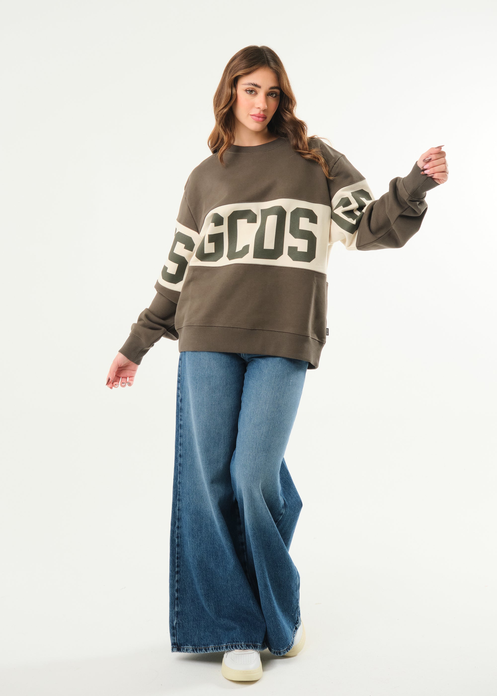 Felpa basic girocollo