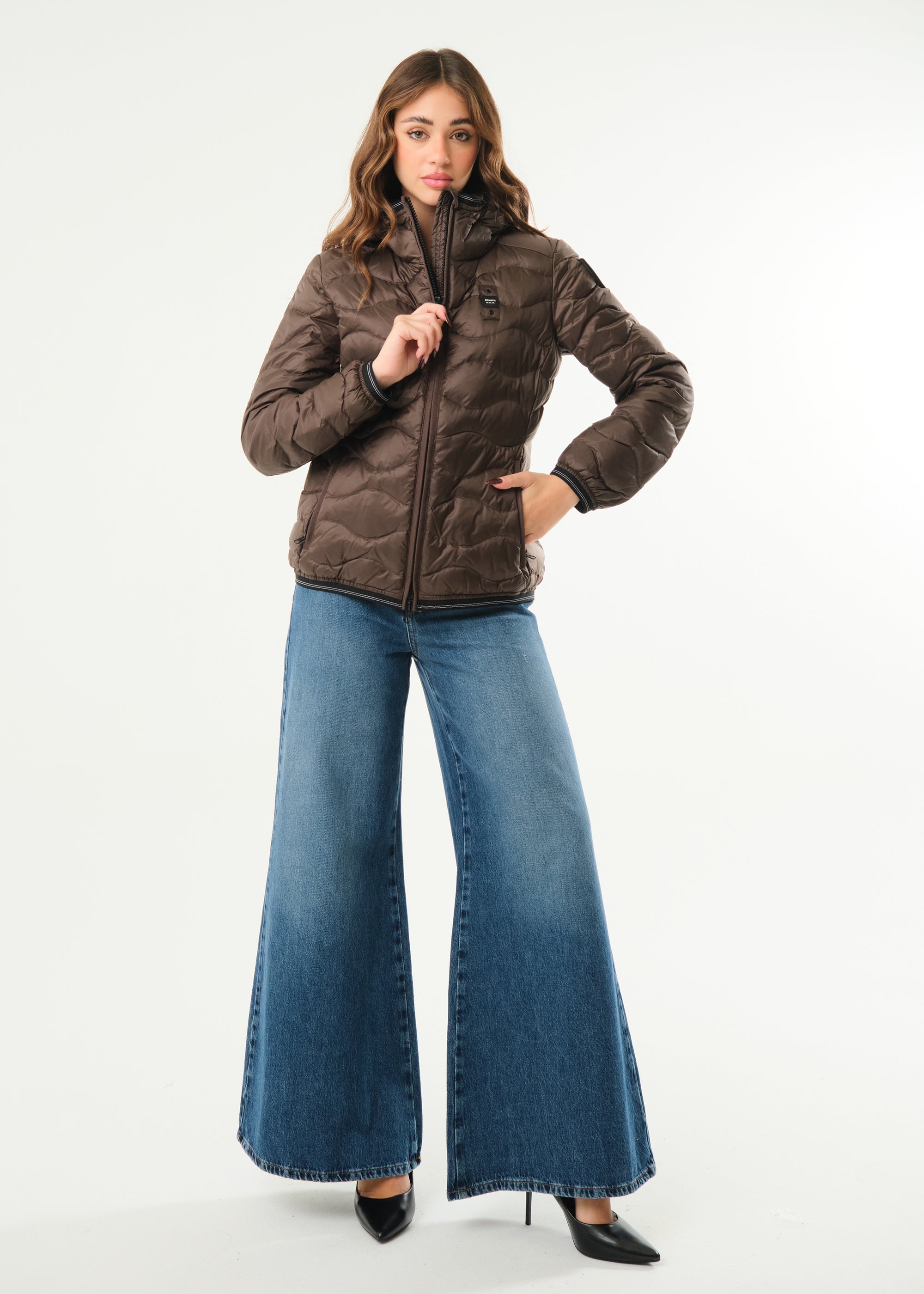 Piumino ad onde Camelia