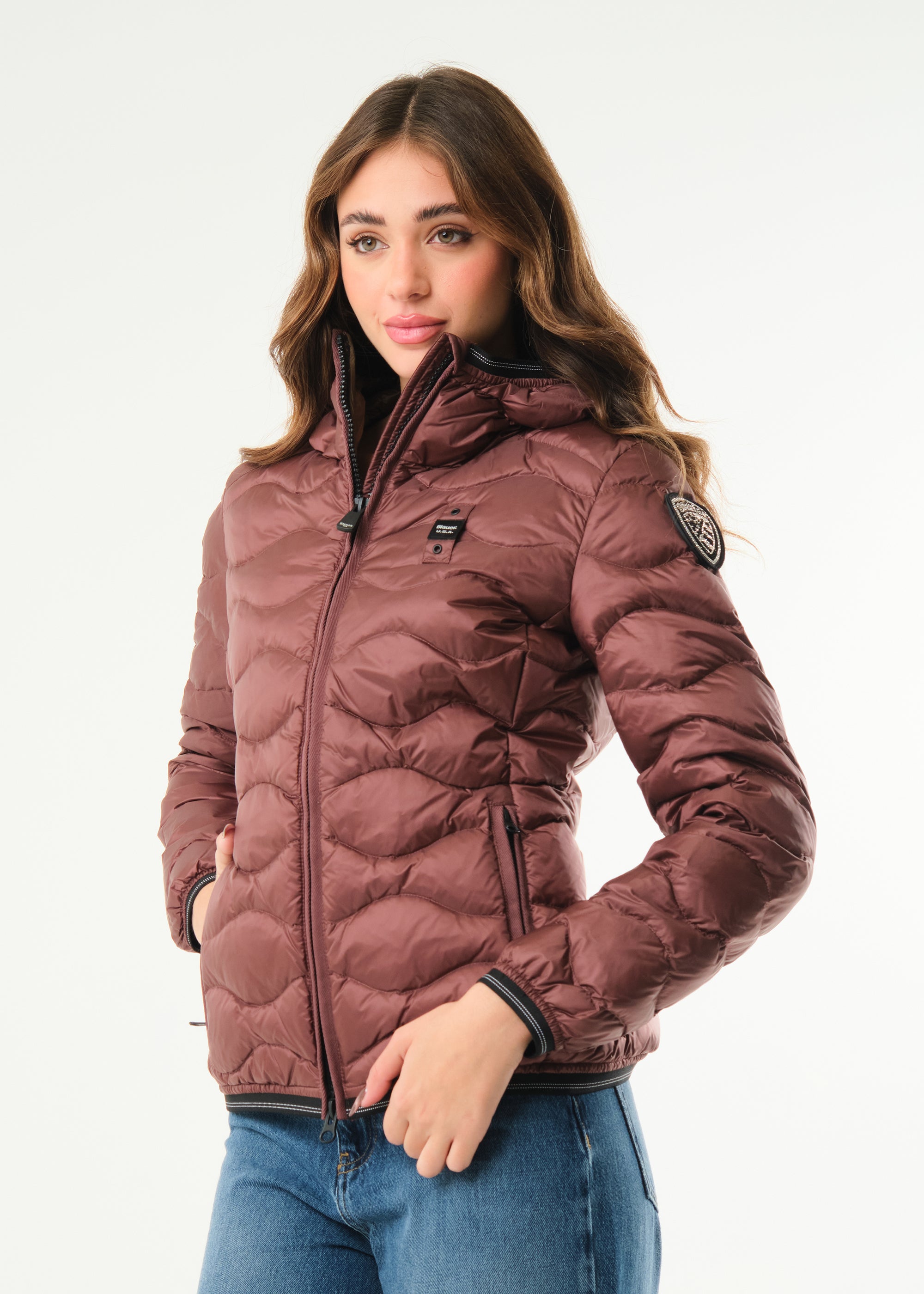 Piumino ad onde Camelia