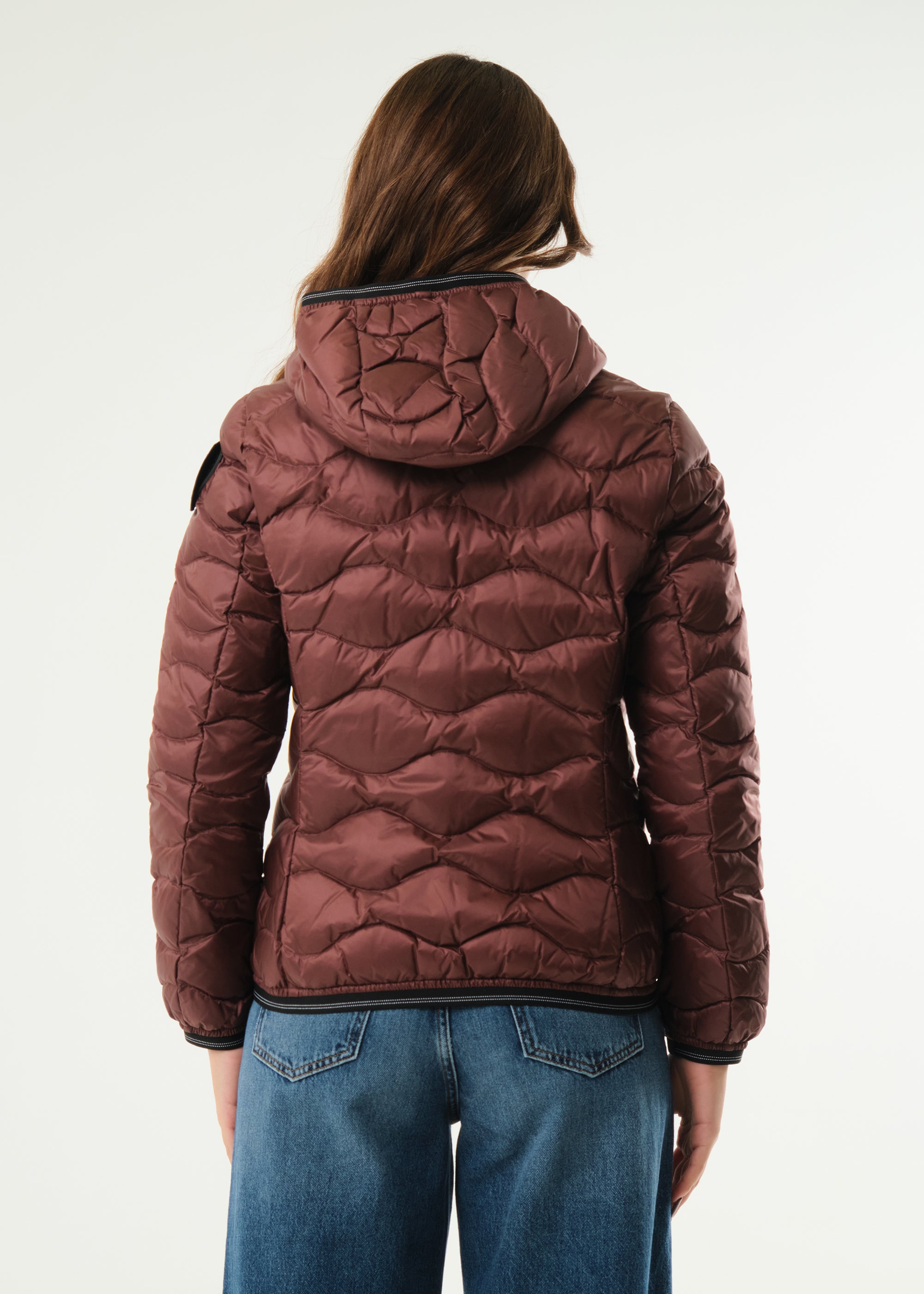 Piumino ad onde Camelia