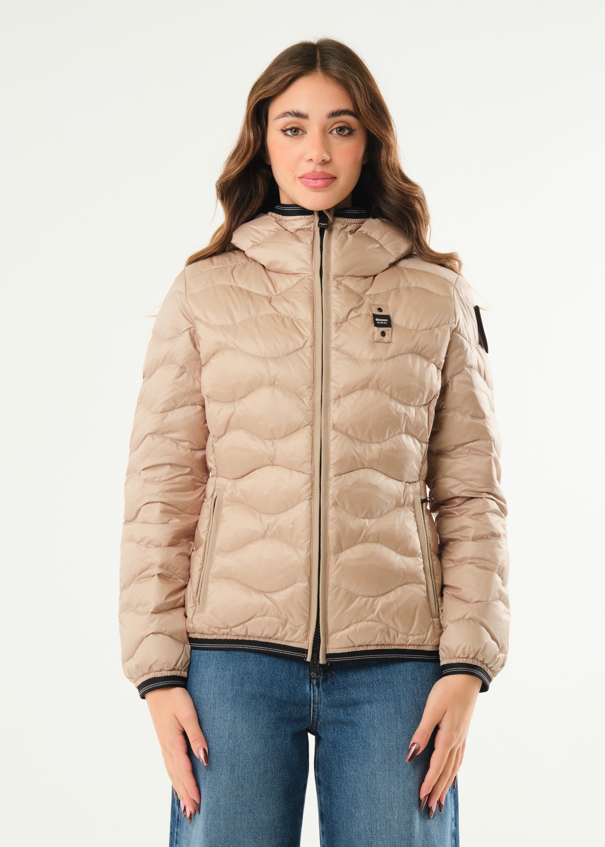 Piumino ad onde Camelia