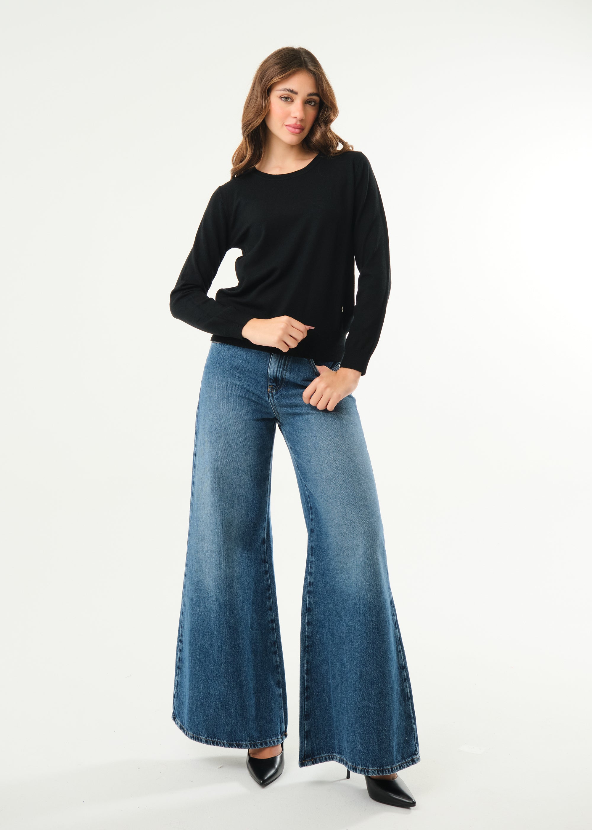 Maglia girocollo basic