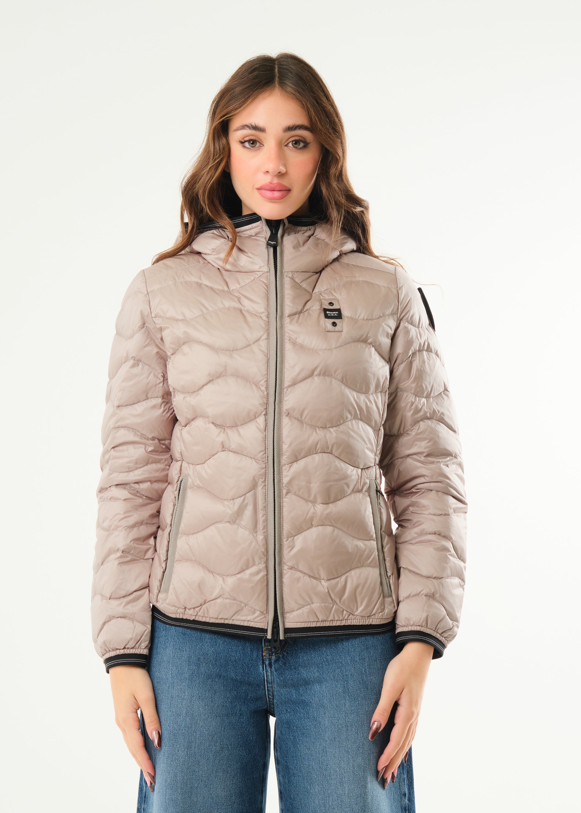 Piumino ad onde Camelia