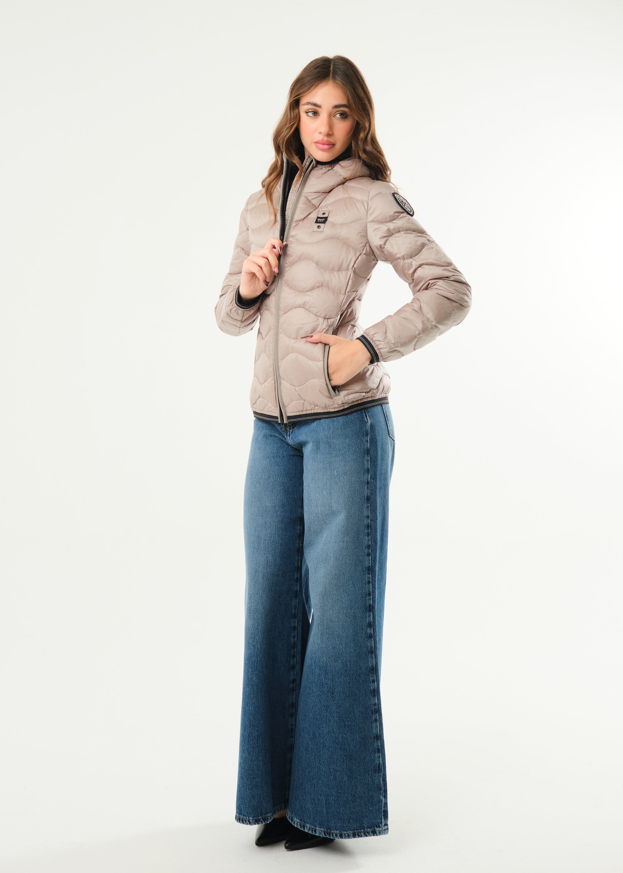 Piumino ad onde Camelia