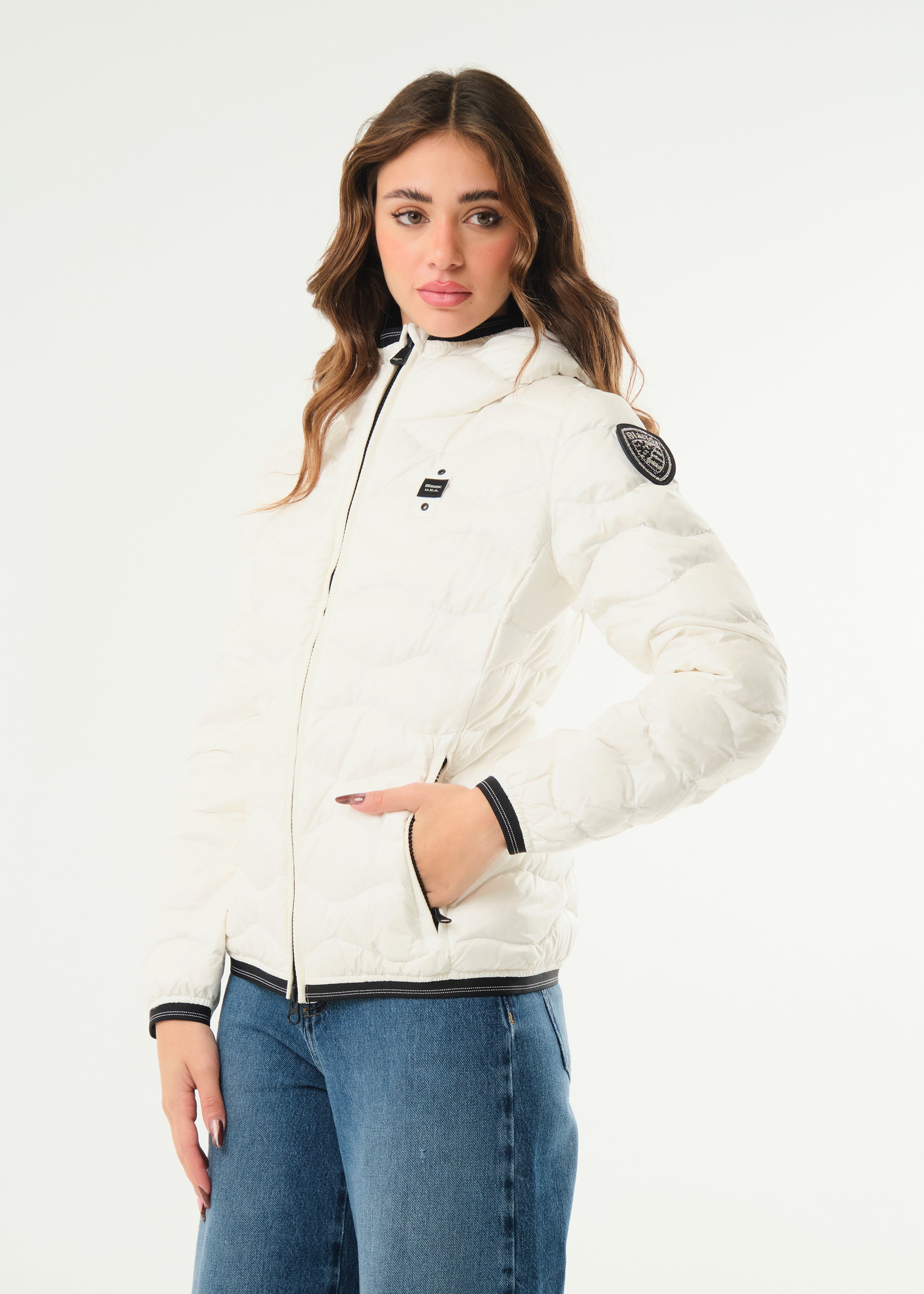 Piumino ad onde Camelia